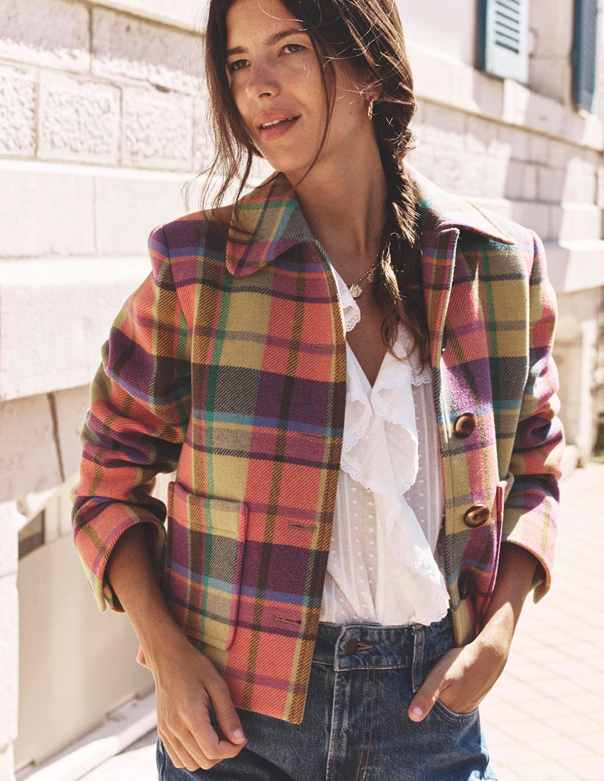Knightsbridge Wool Jacket-Multi Check - Image 5