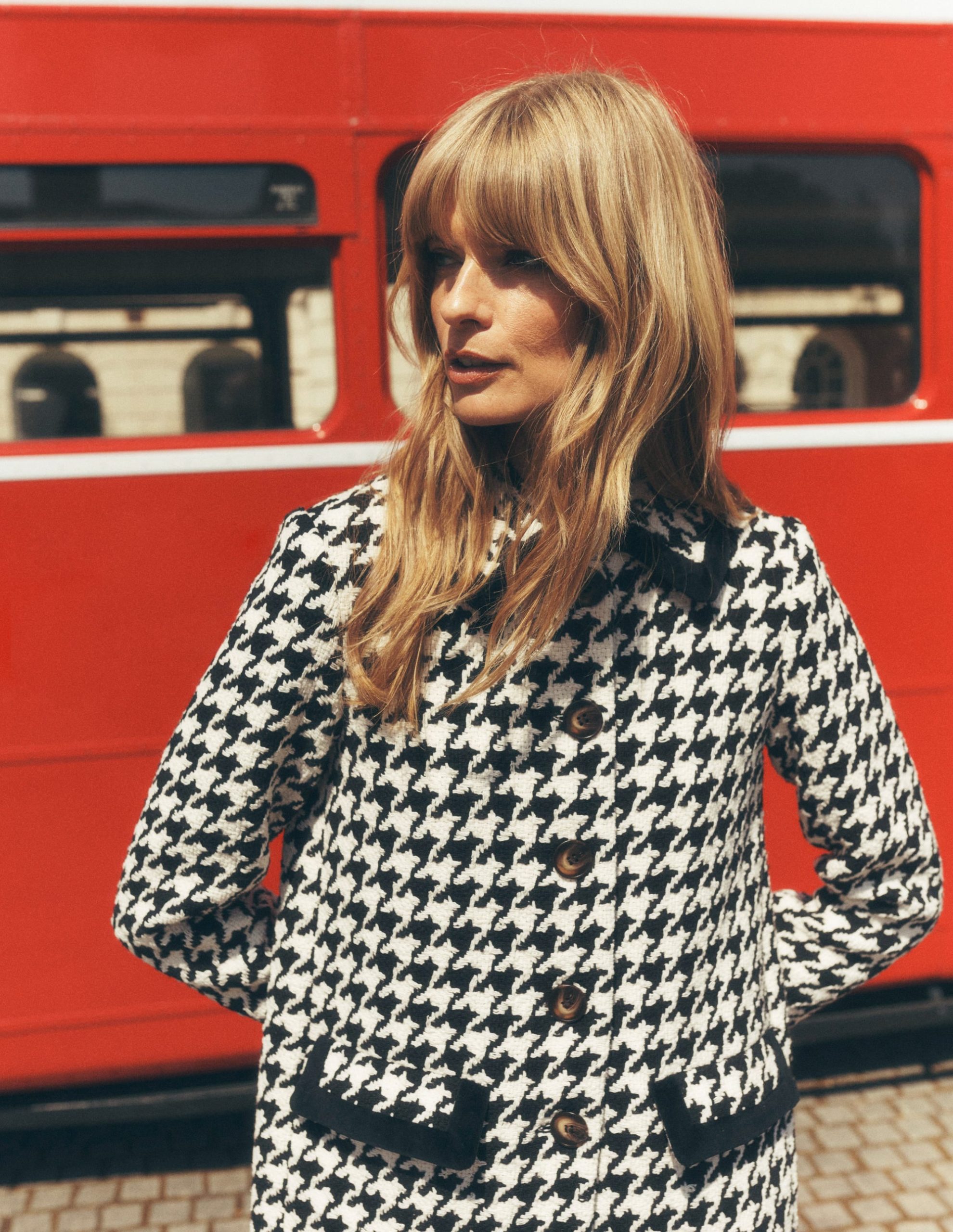 Edinburgh Swing Coat-Black Dogstooth - Image 7