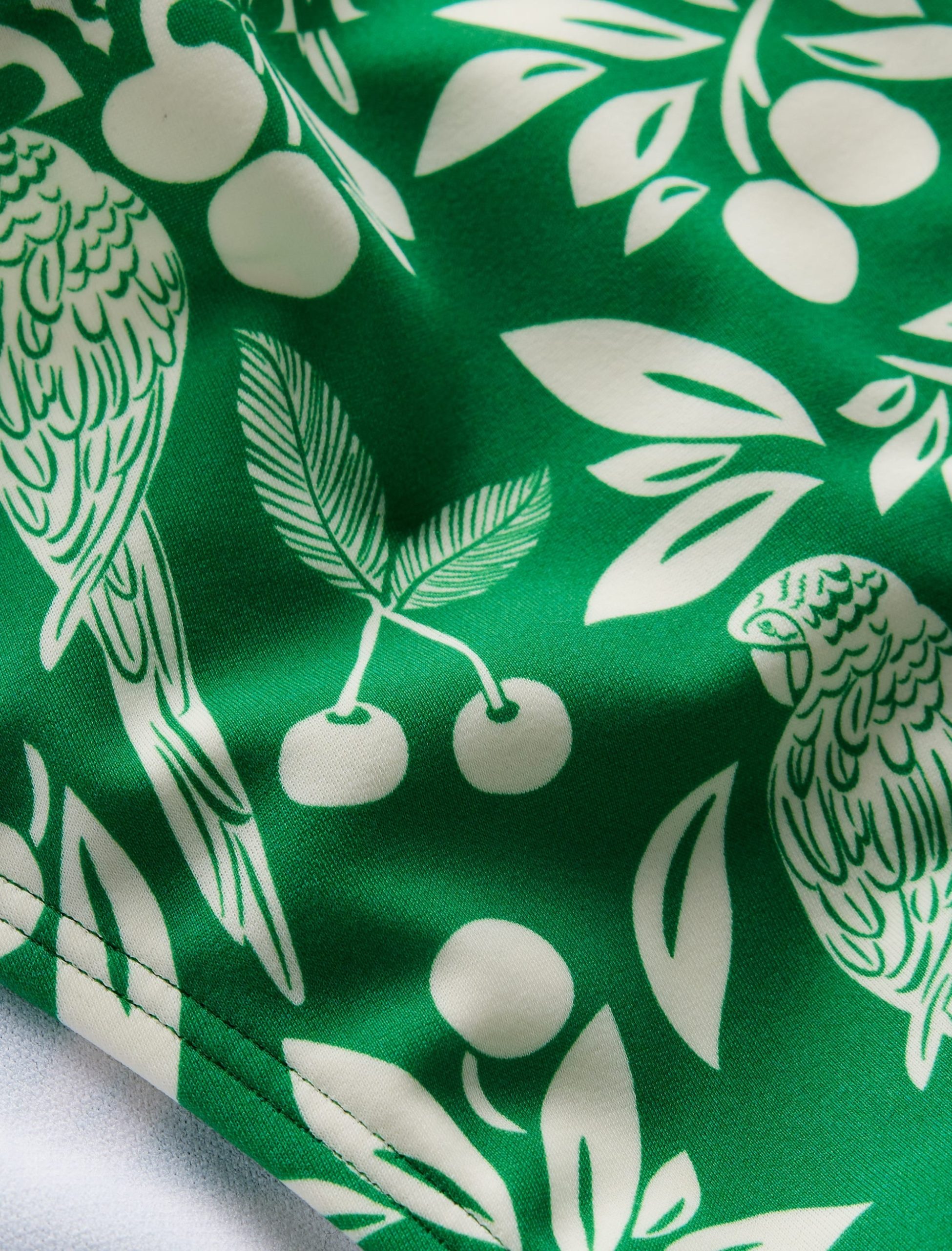 Classic Bikini Bottoms-Rich Emerald. Ornate Tropic - Image 6