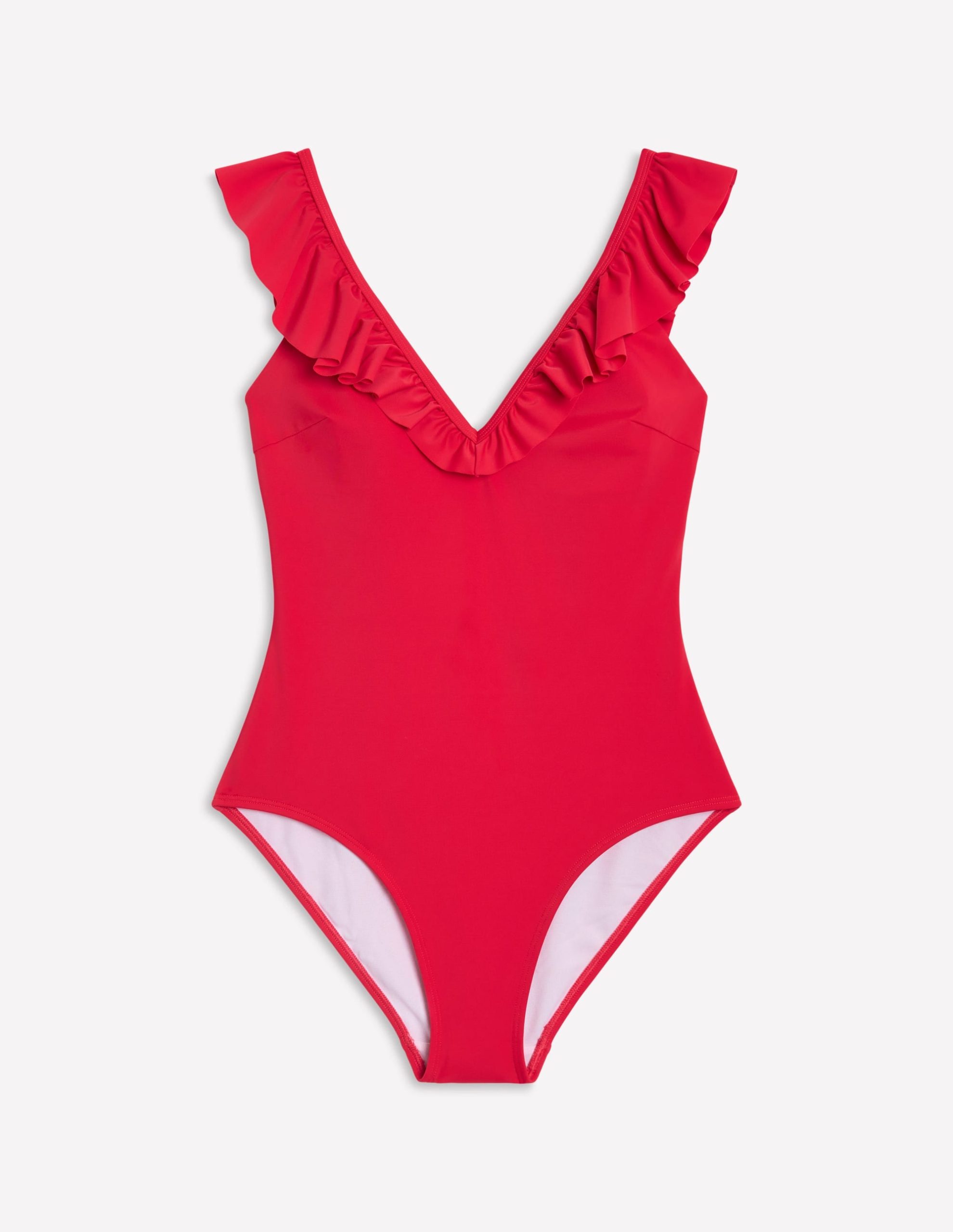 Evia Ruffle Swimsuit-Tulip Red - Image 5