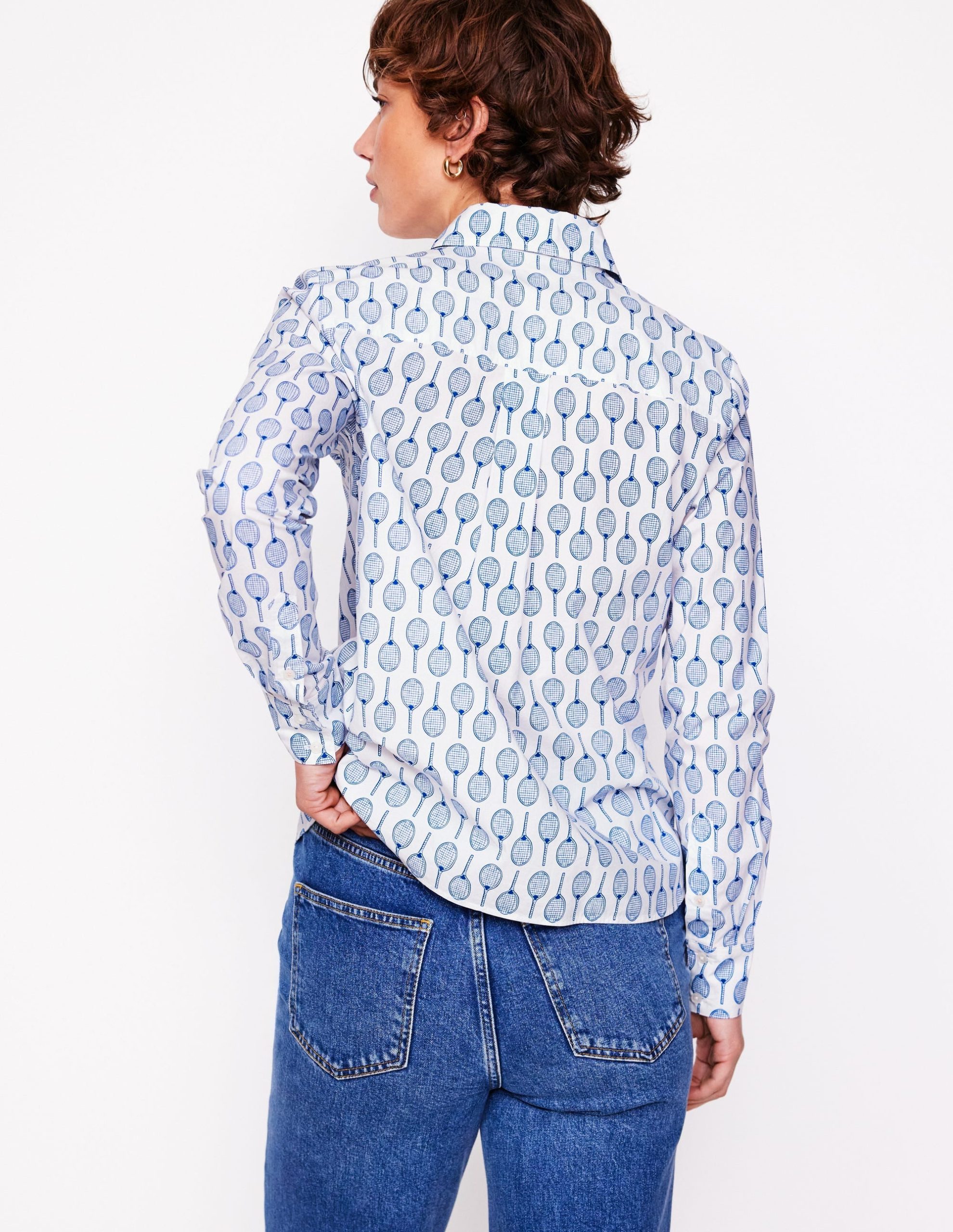 Sienna Cotton Shirt-Ivory. Tennis - Image 3