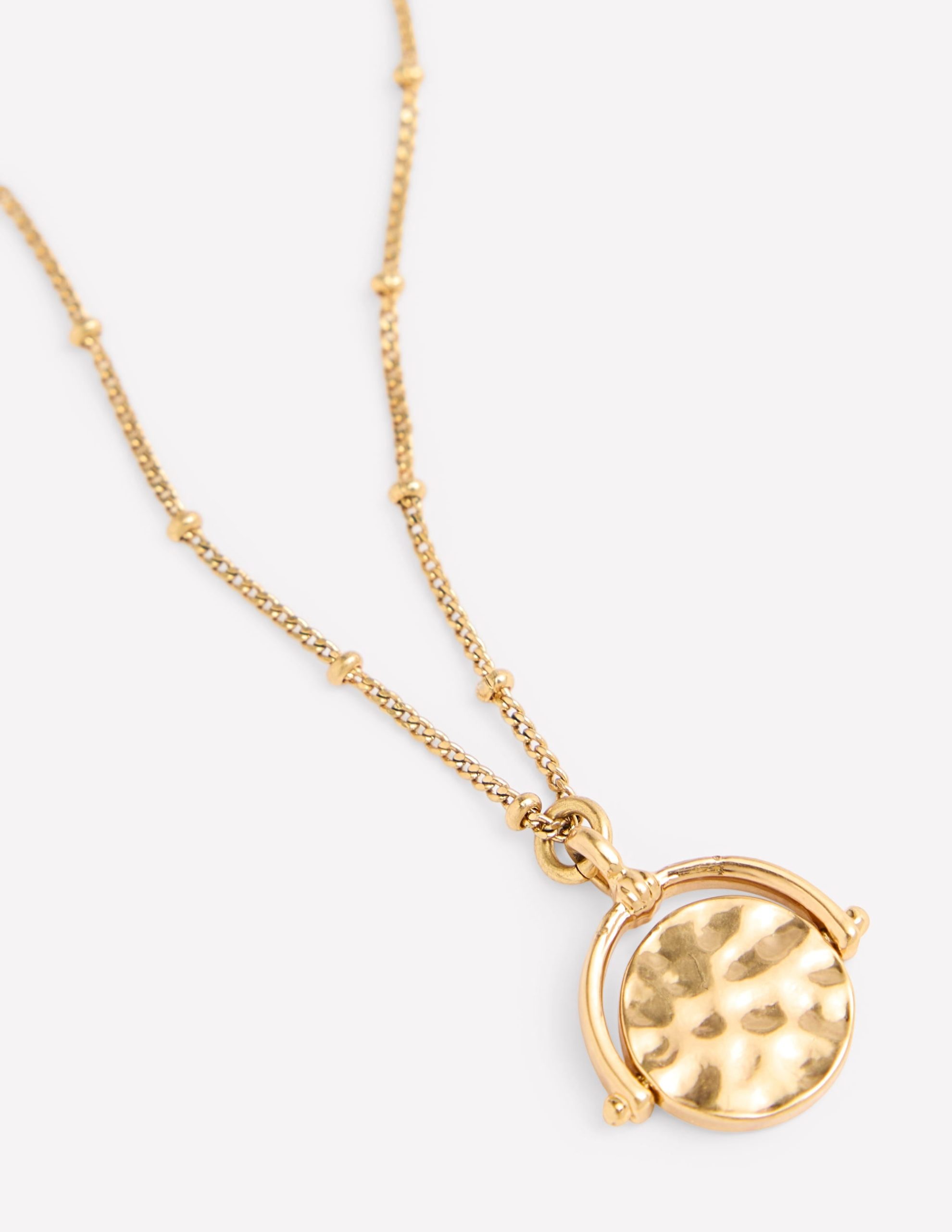 Fine Spinner Pendant Necklace-Gold Colour - Image 4