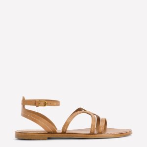 Casual Flat Sandal-Tan
