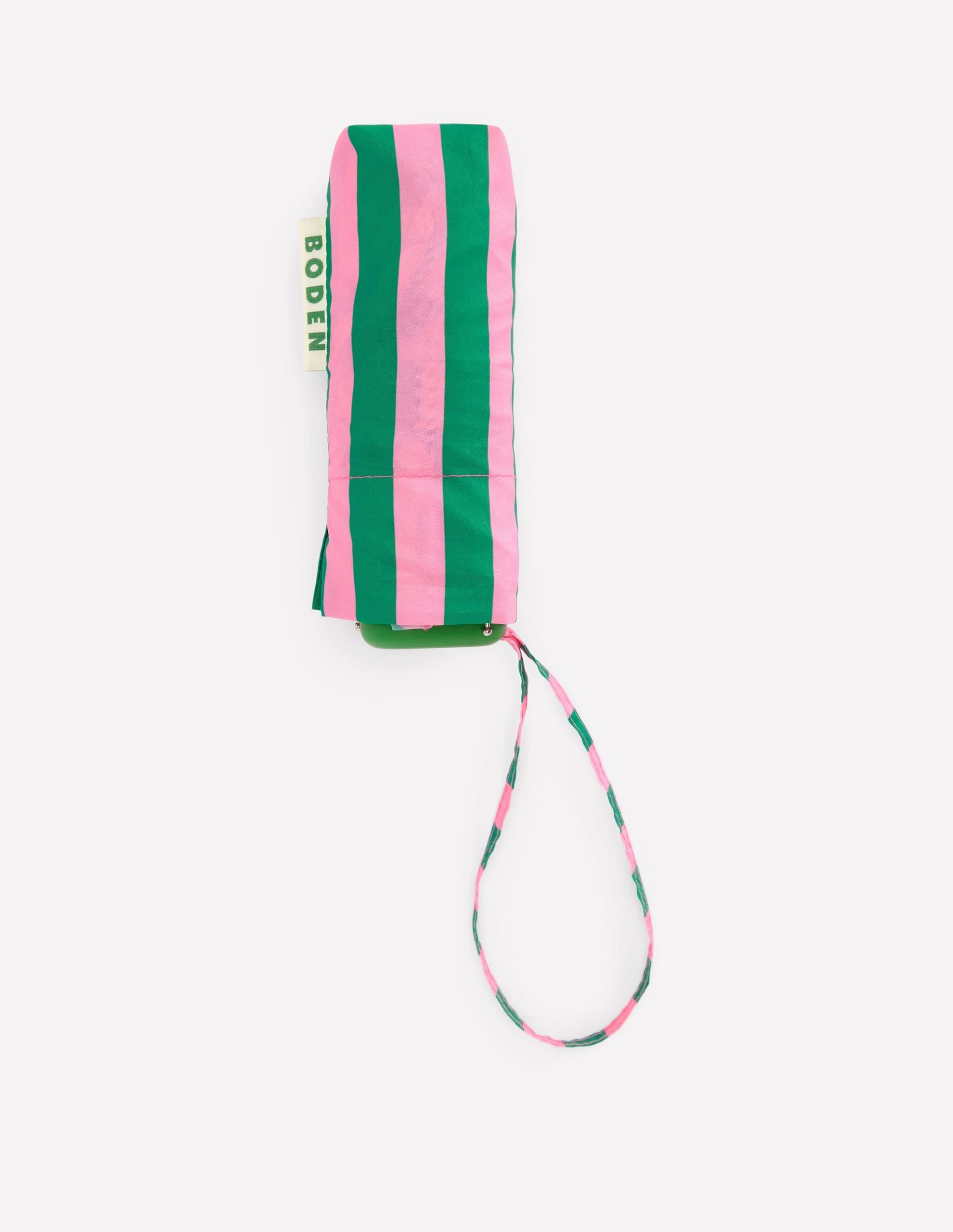 Small Umbrella-Green/Pink Stripe - Image 2