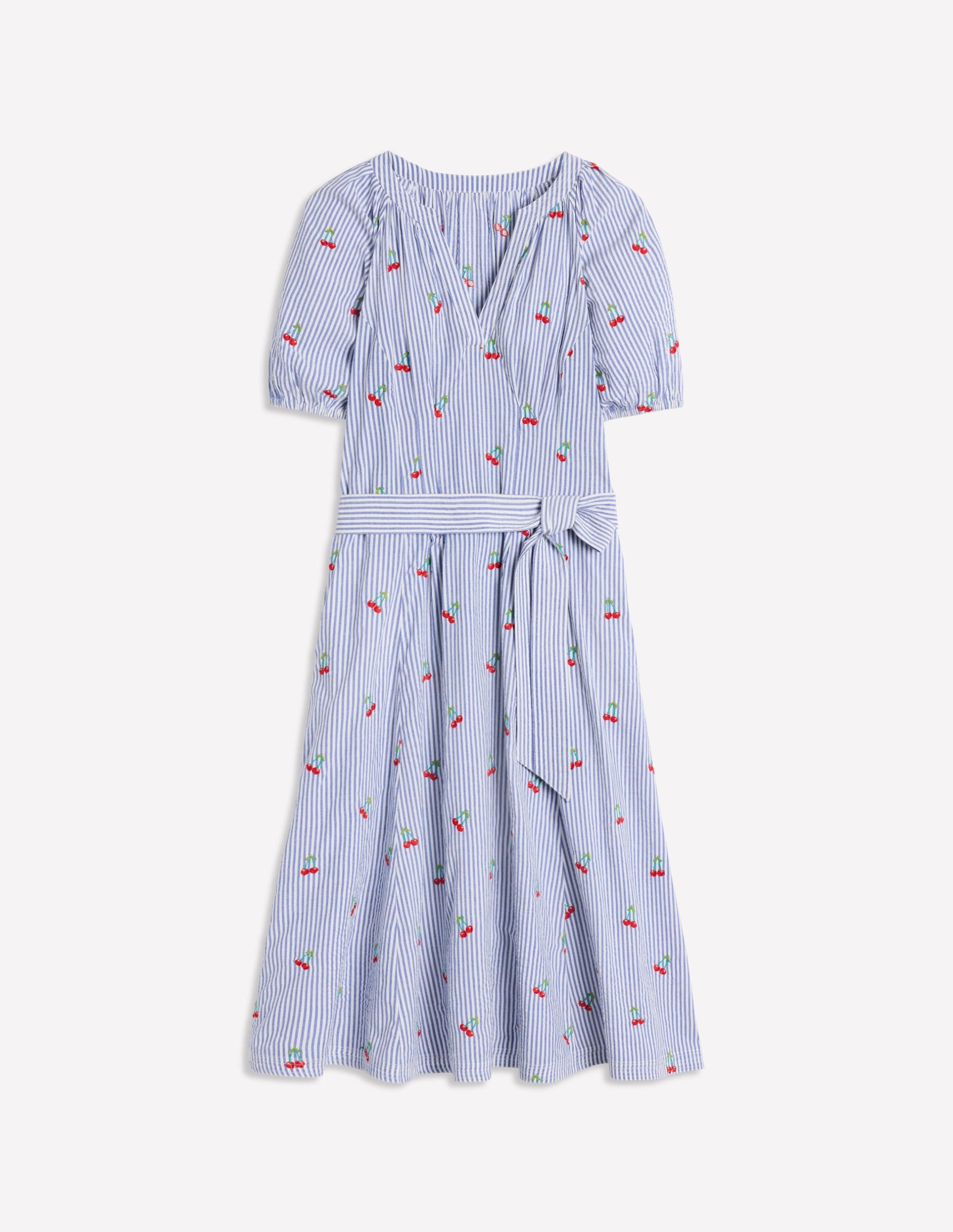 Bria Embroidered Midi Dress-Cherries Embroidery - Image 6