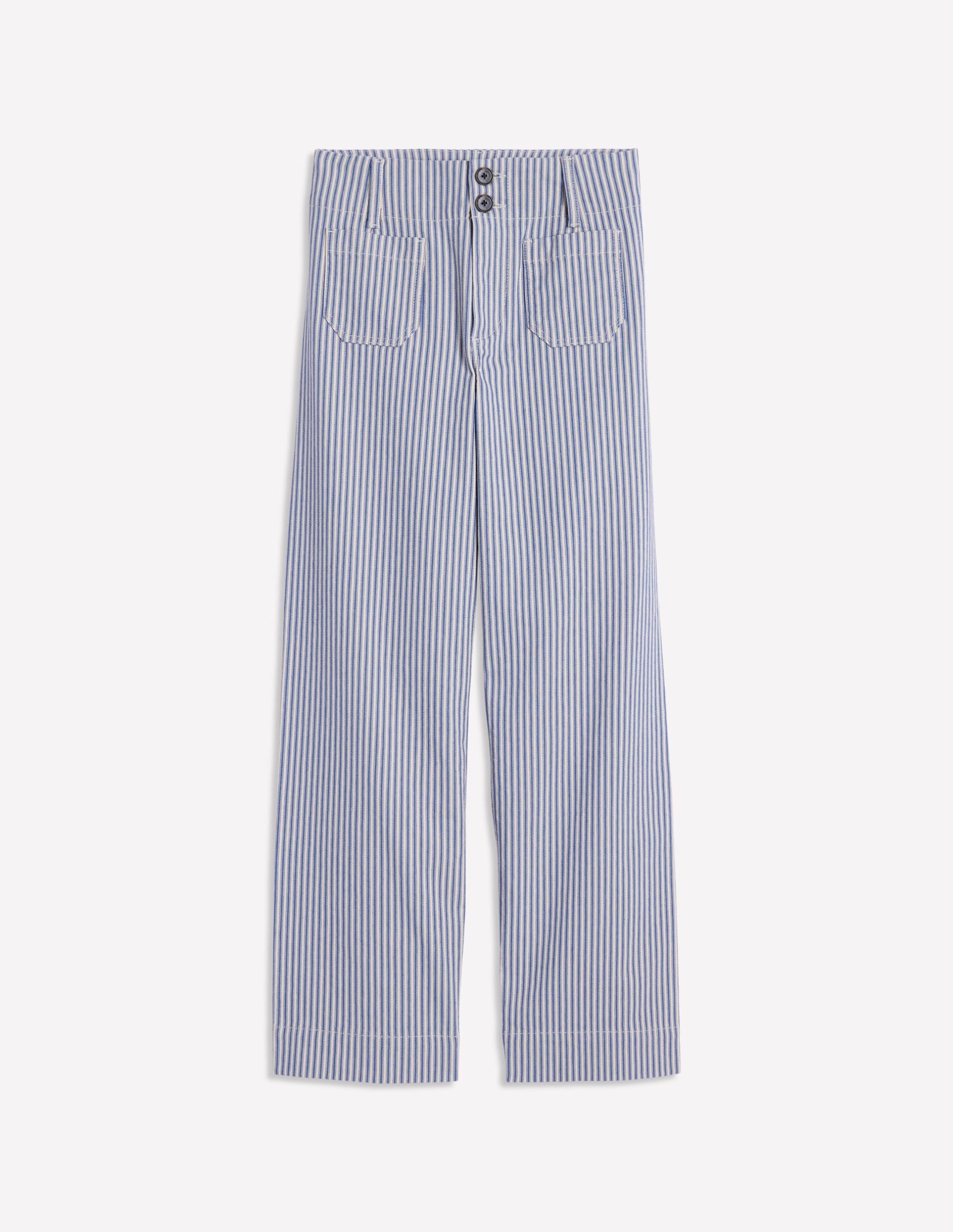 Primrose Patch Pocket Pants-Ticking Stripe - Image 5
