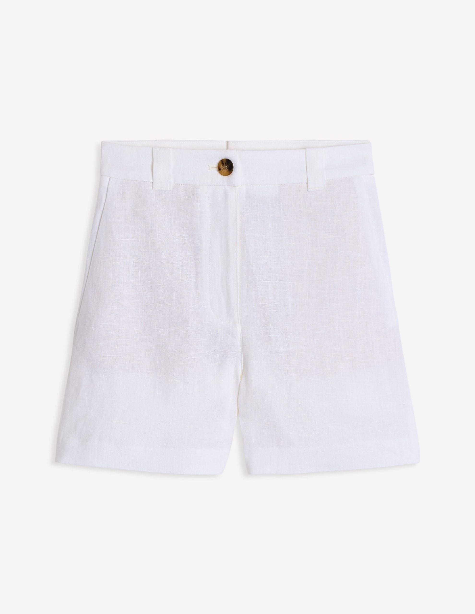 Westbourne Linen Shorts-White - Image 6