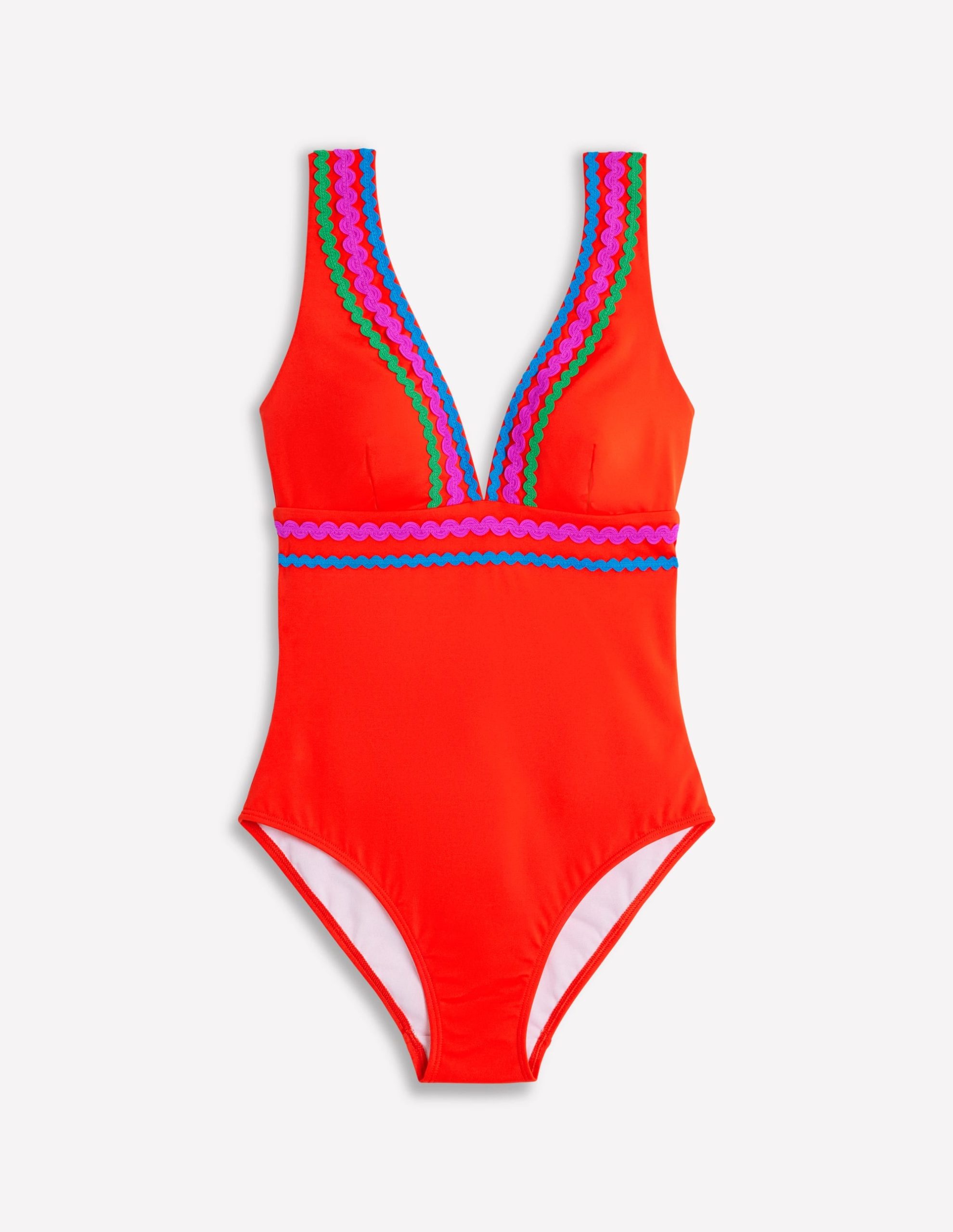 Porto V-Neck Swimsuit-Fire Red Rik Rak - Image 5