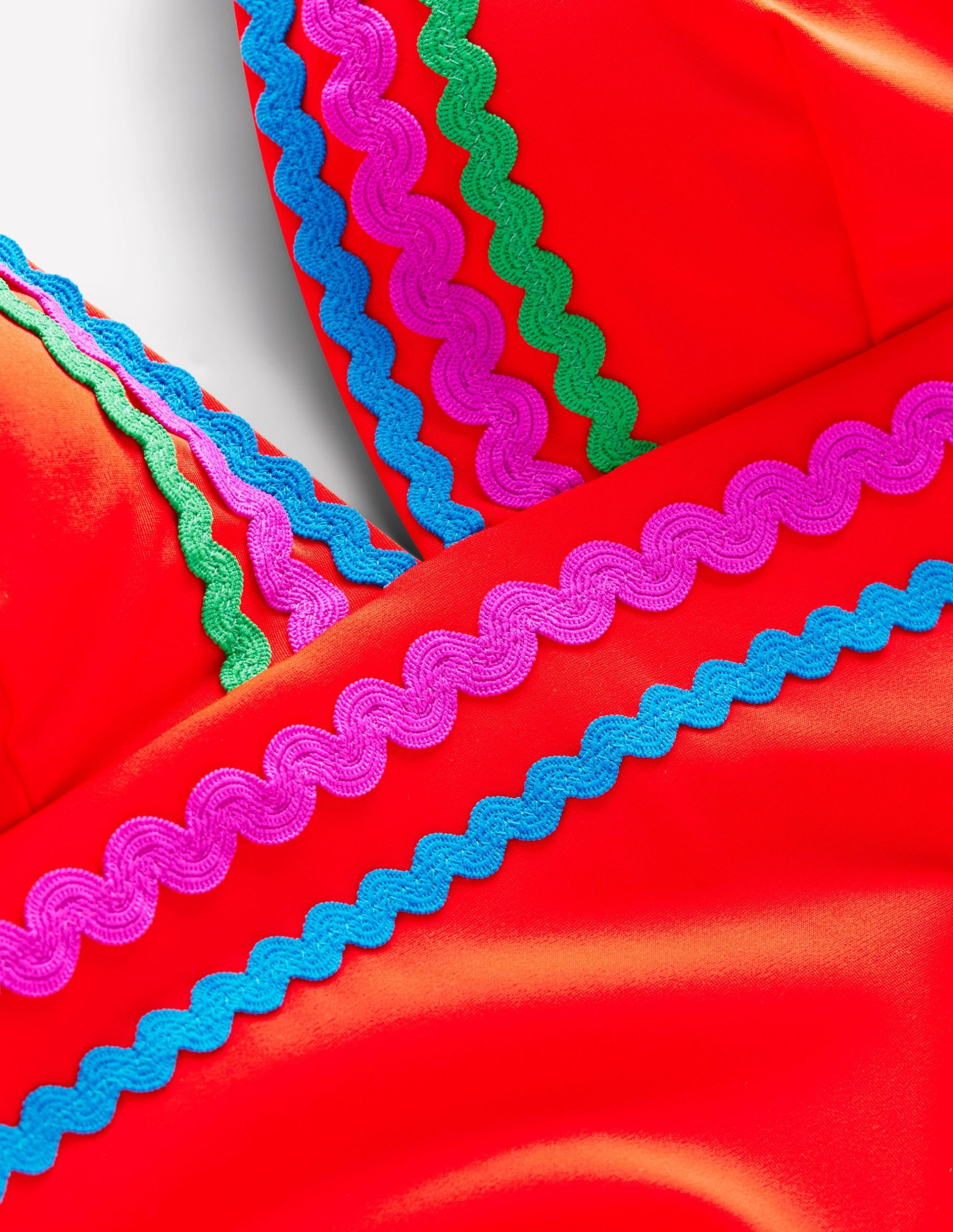 Porto V-Neck Swimsuit-Fire Red Rik Rak - Image 6