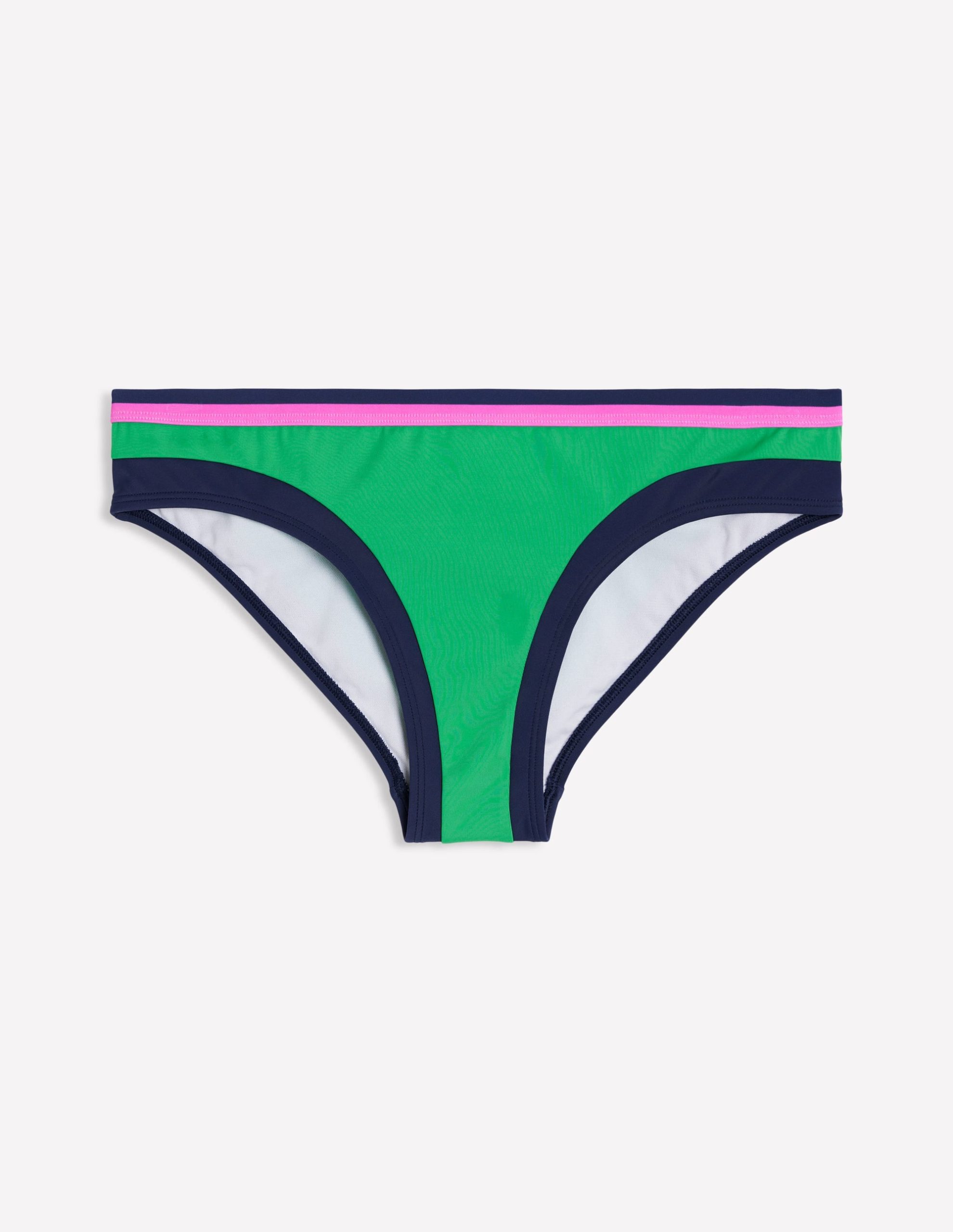 Santorini Bikini Bottoms-Green Colourblock - Image 5
