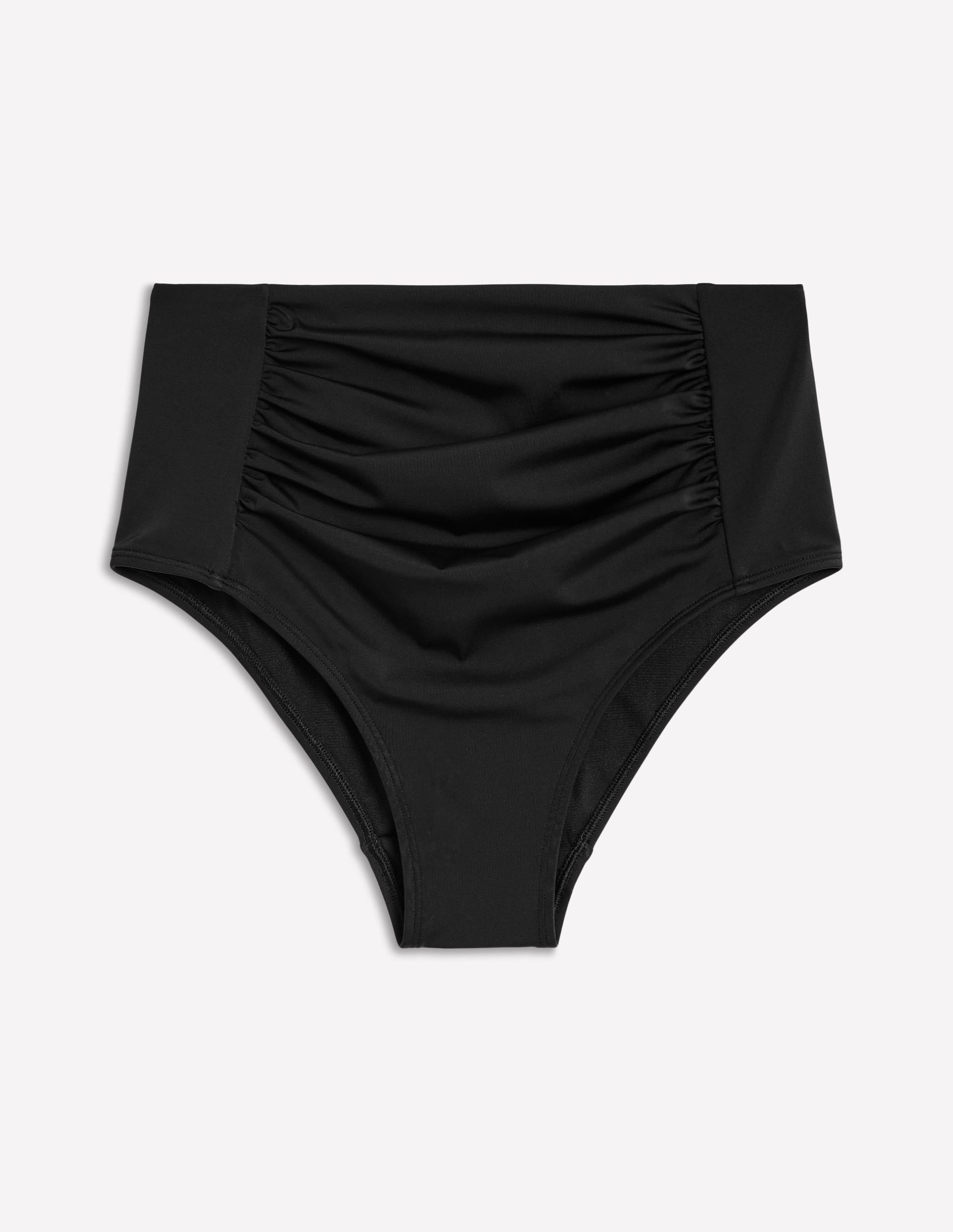 Kythira Ruched Bikini Bottoms-Black - Image 6