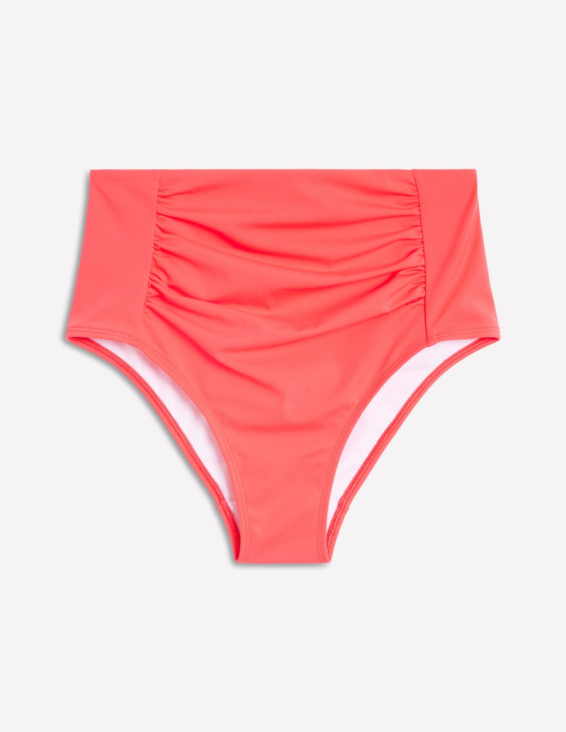 Kythira Ruched Bikini Bottoms-Red - Image 6