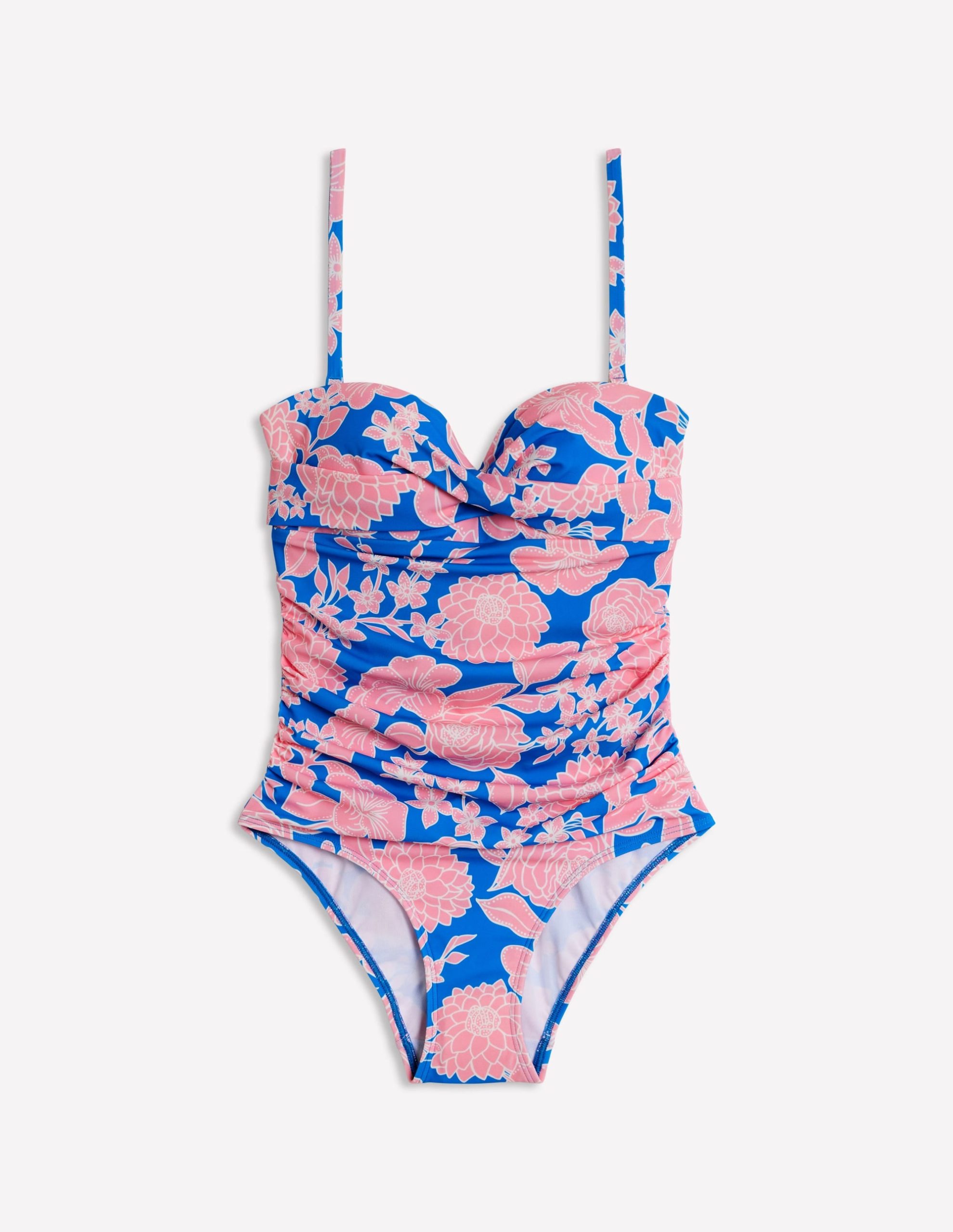Andros Twist Front Swimsuit-Indigo Bunting. Blossom - Image 5