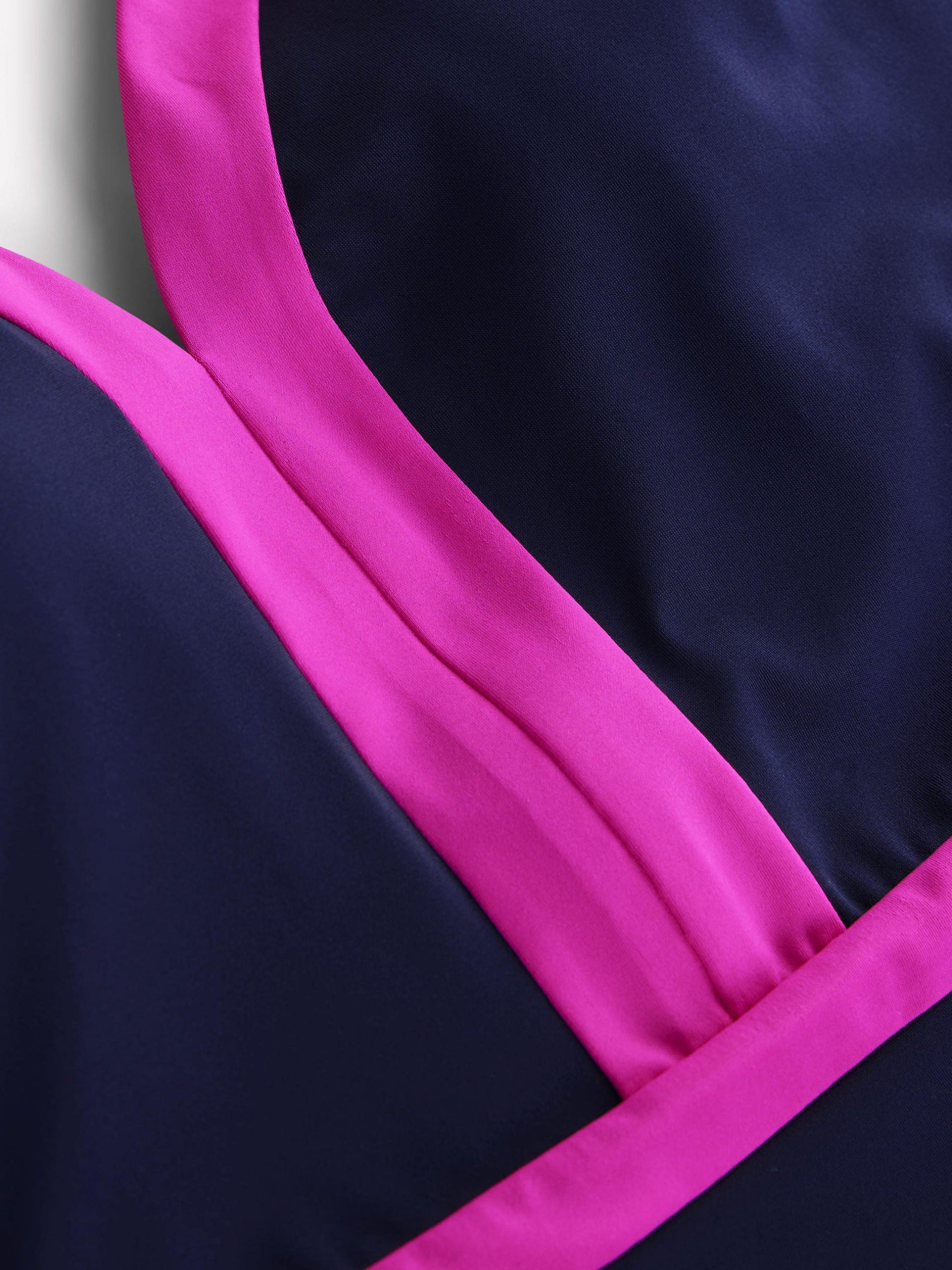 Ios V Panel Swimsuit-Navy. Pink - Image 6
