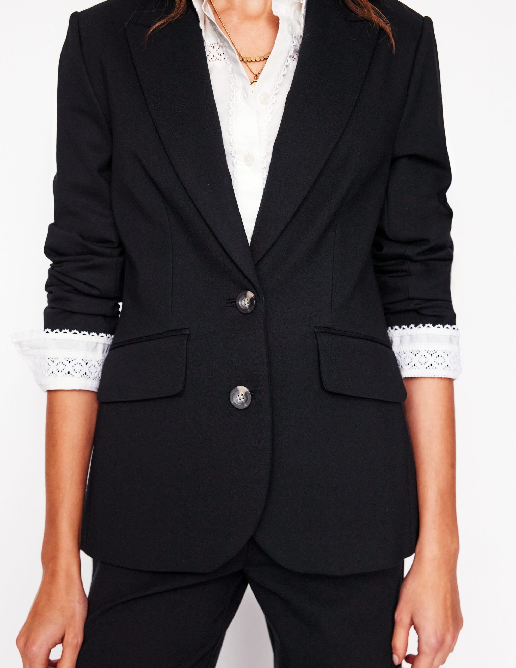 Marylebone Ponte Blazer-Black - Image 2