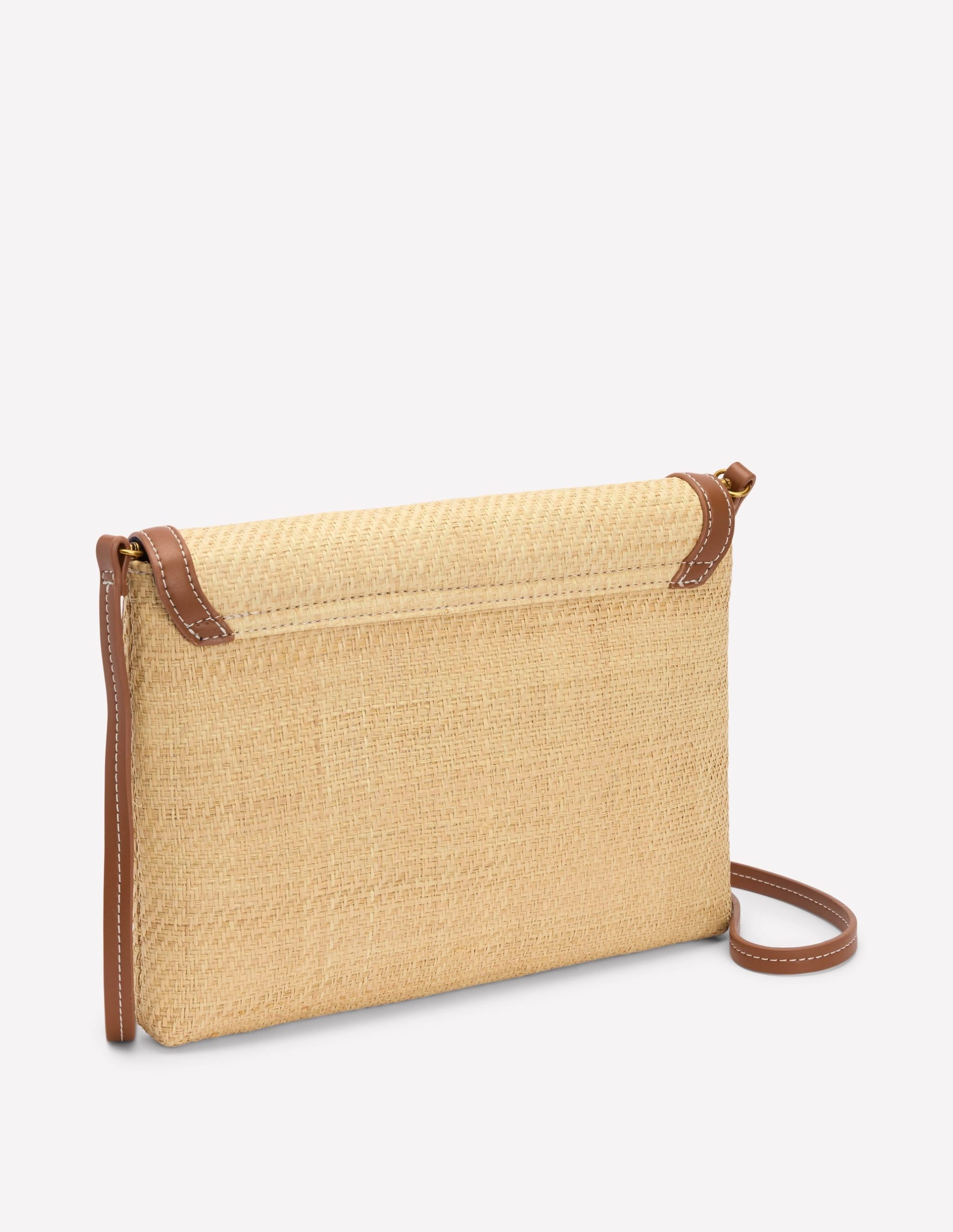 Snaffle Clutch Bag-Natural/tan - Image 3