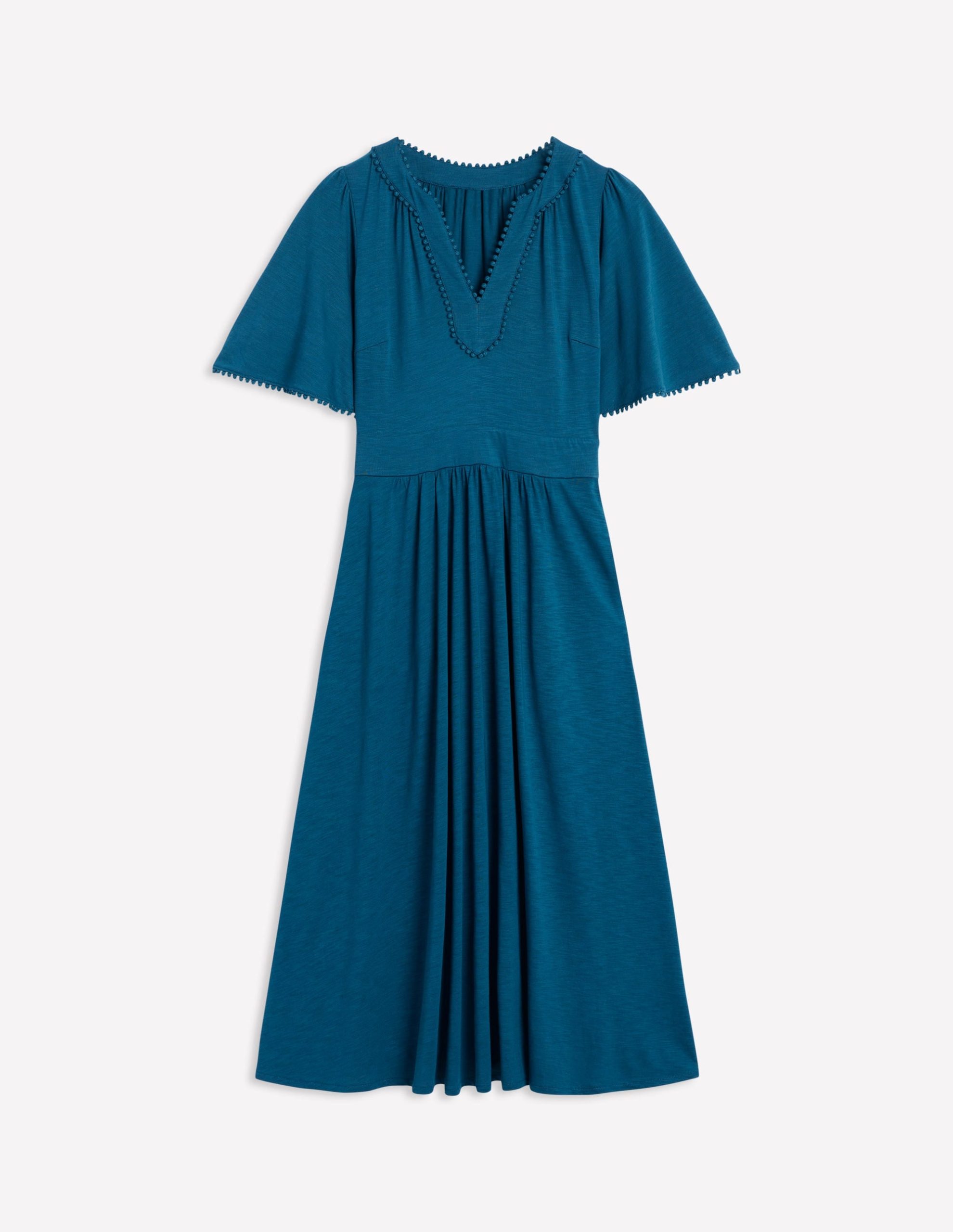 Maddie Trim Jersey Dress-Harbour Blue - Image 6
