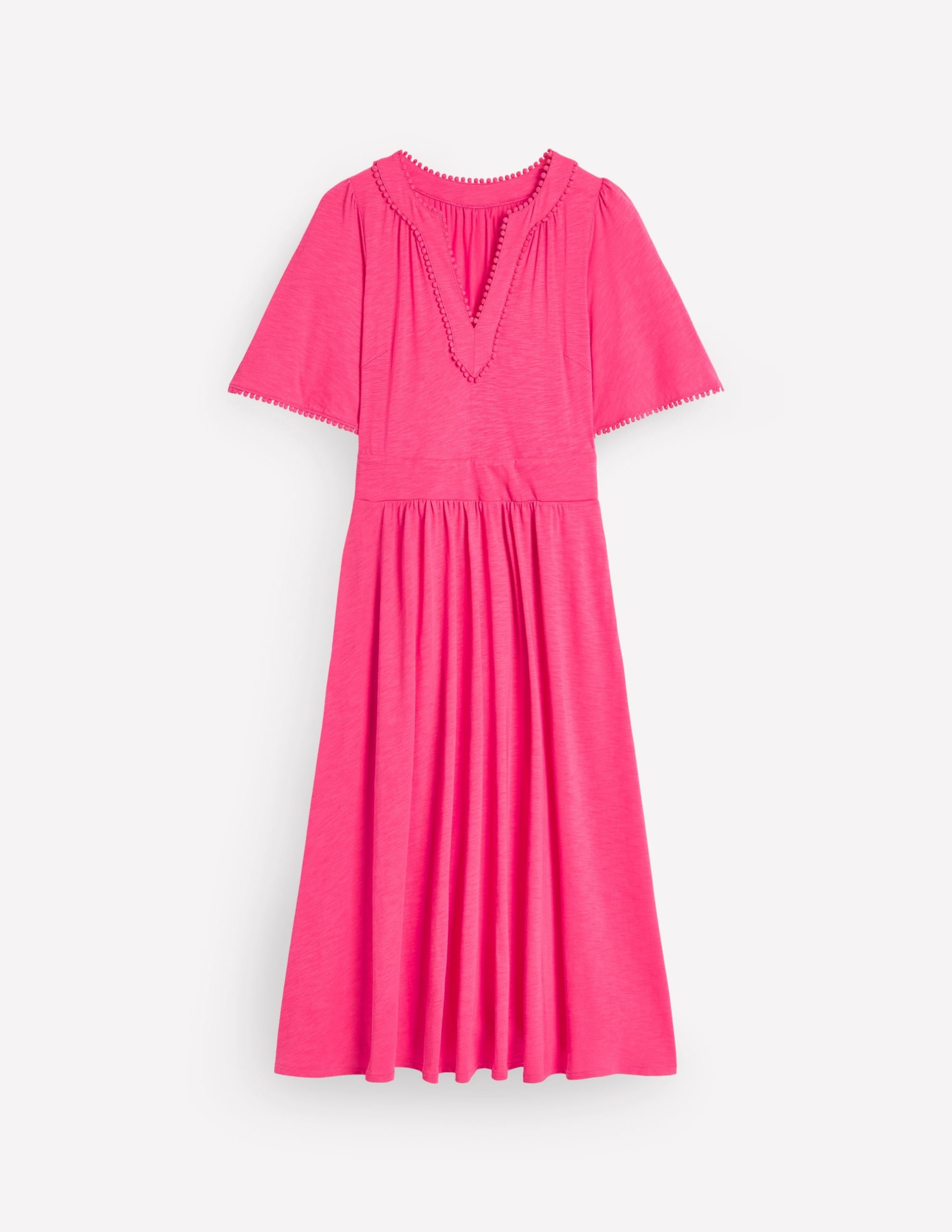 Maddie Trim Jersey Dress-Camelia Pink - Image 6