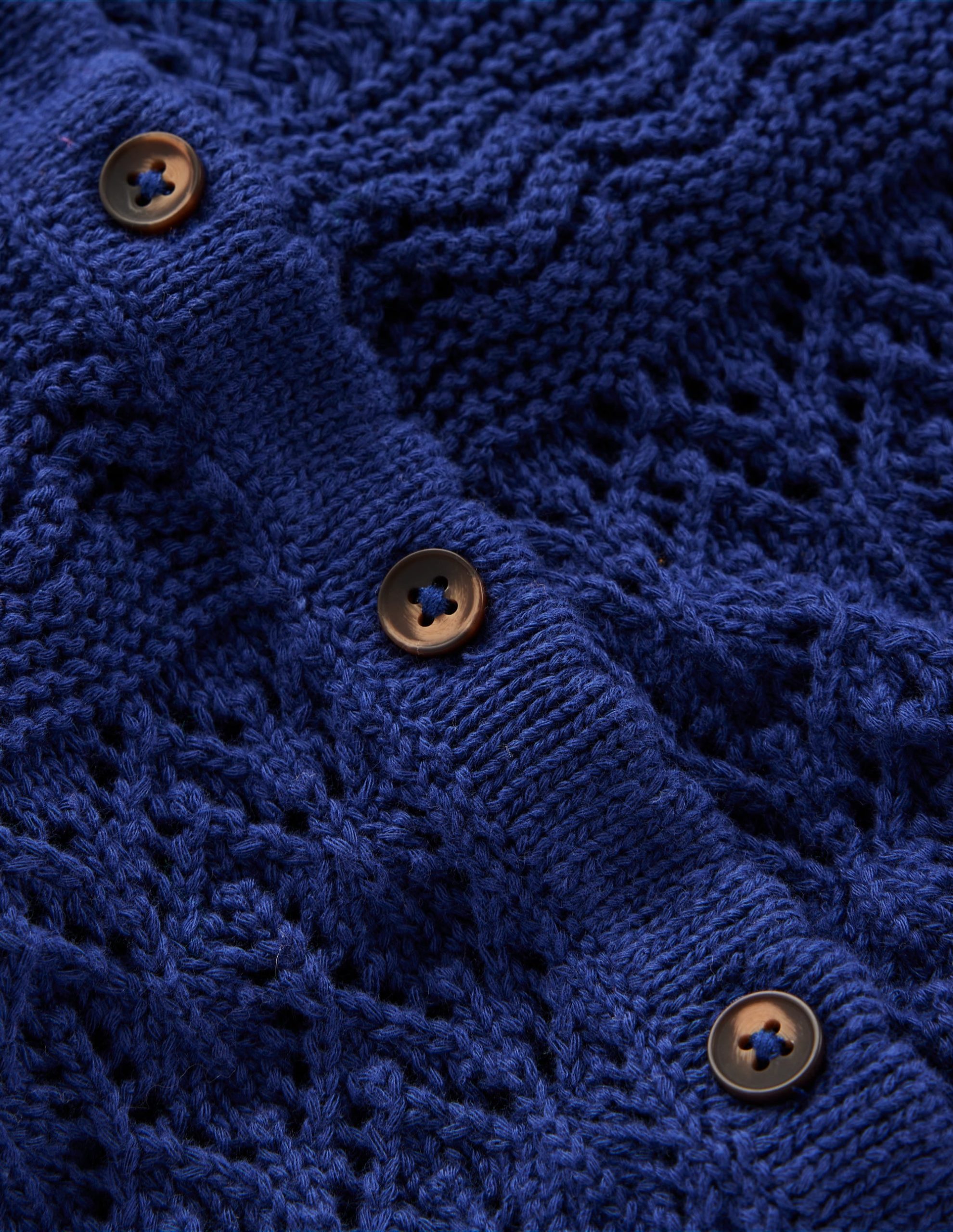 Elodie Stitch Crew Cardigan-Starboard Blue - Image 7
