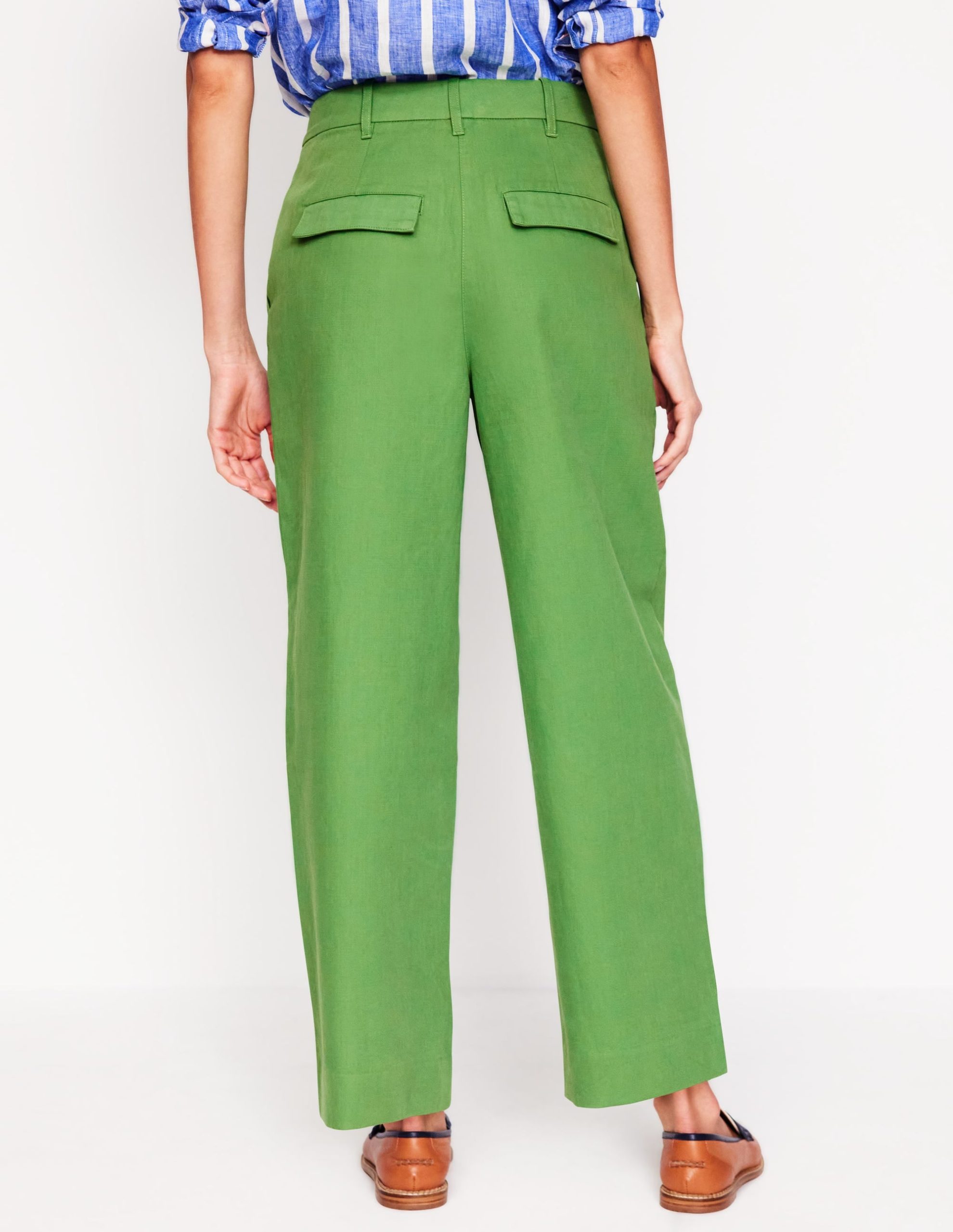 Bloomsbury Cotton Pants-Paradise Green - Image 3