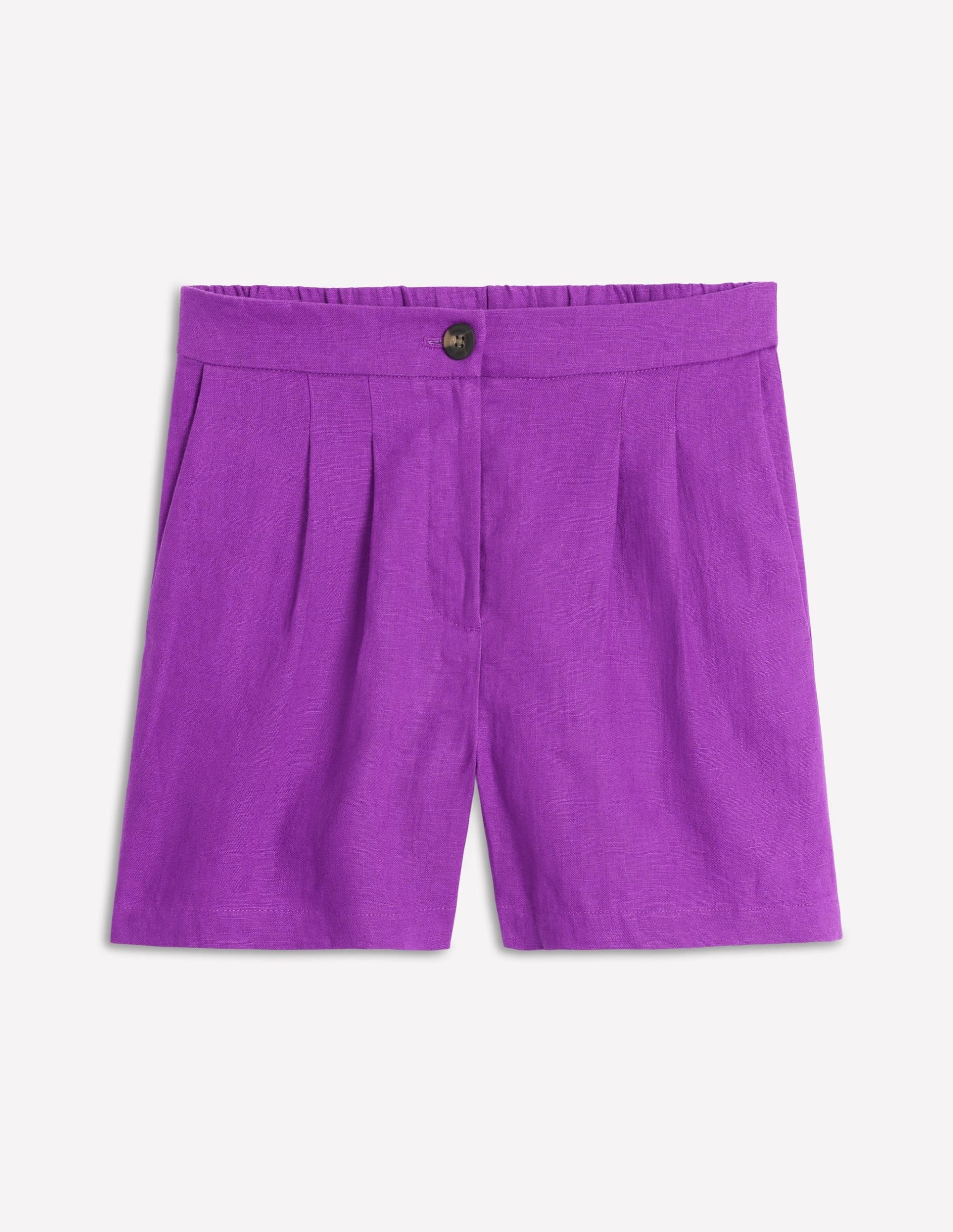 Dulwich Linen Shorts-Royal Purple - Image 5