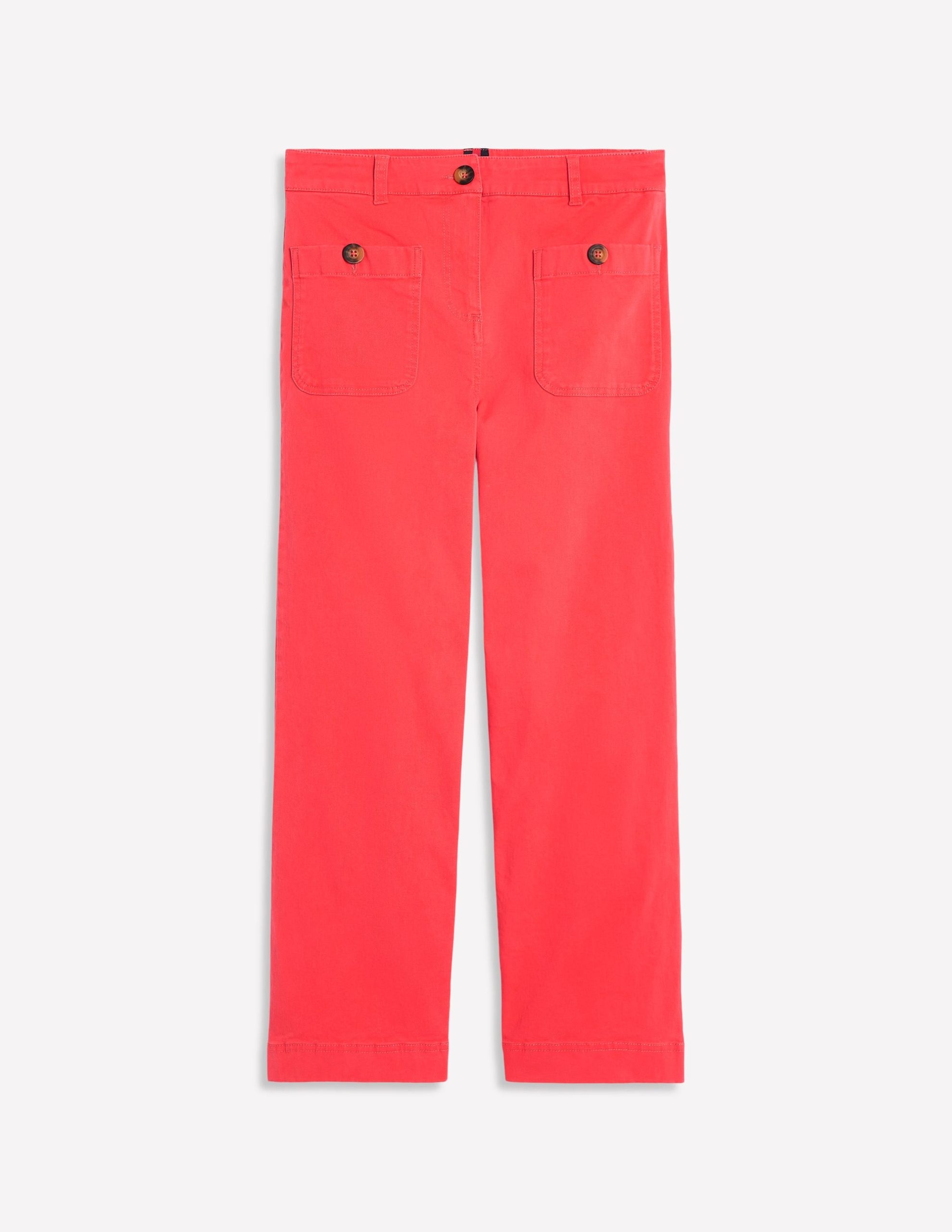 Patch Pocket Crop Chino Pants-Jam Red - Image 5