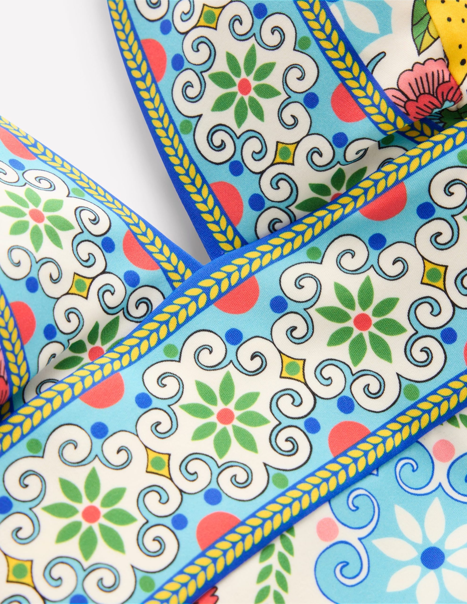 Porto V-Neck Swimsuit-Multi. Citrus Vine Tile - Image 9