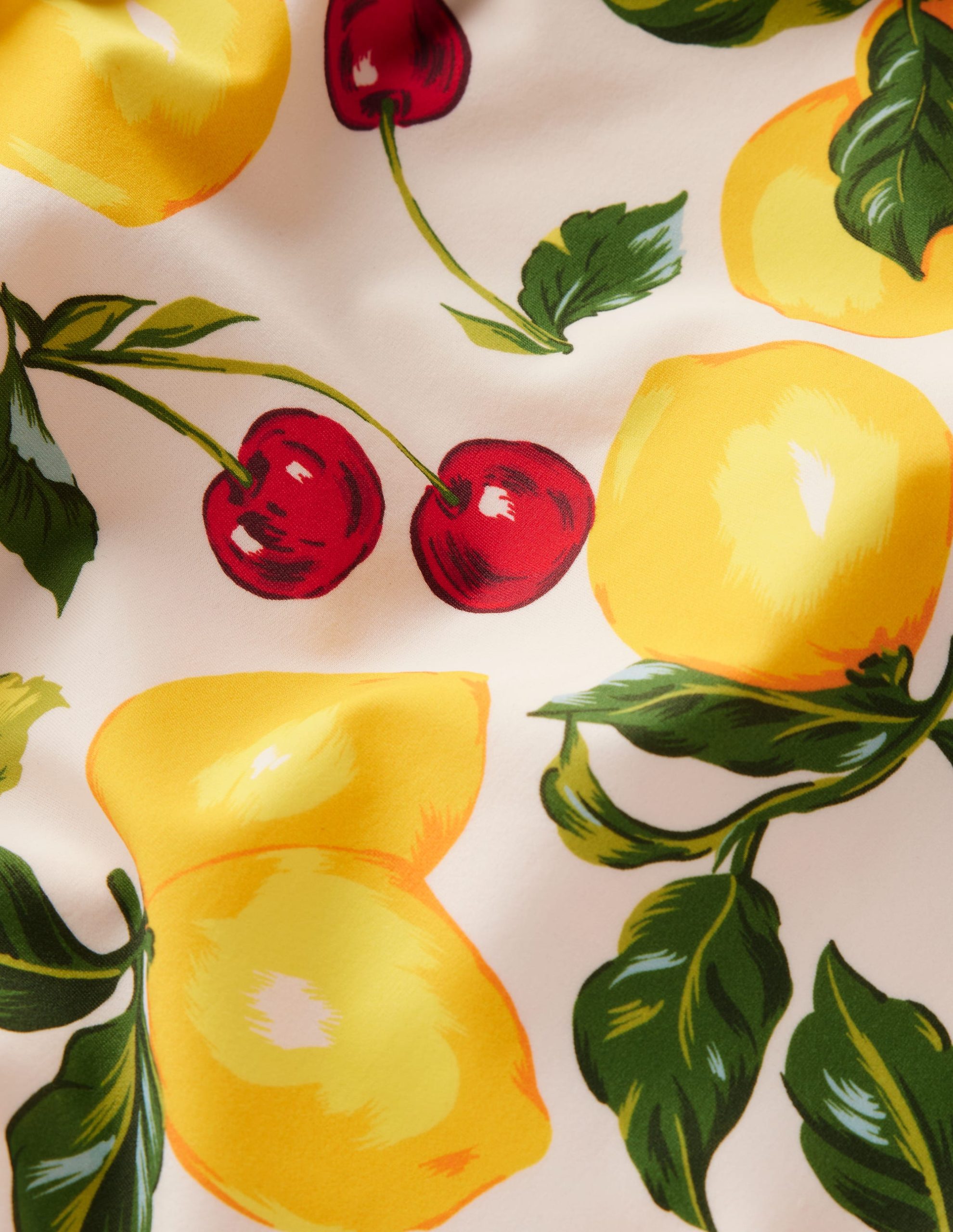 Evia Ruffle Swimsuit-Ivory. Cherries and Lemons - Image 7