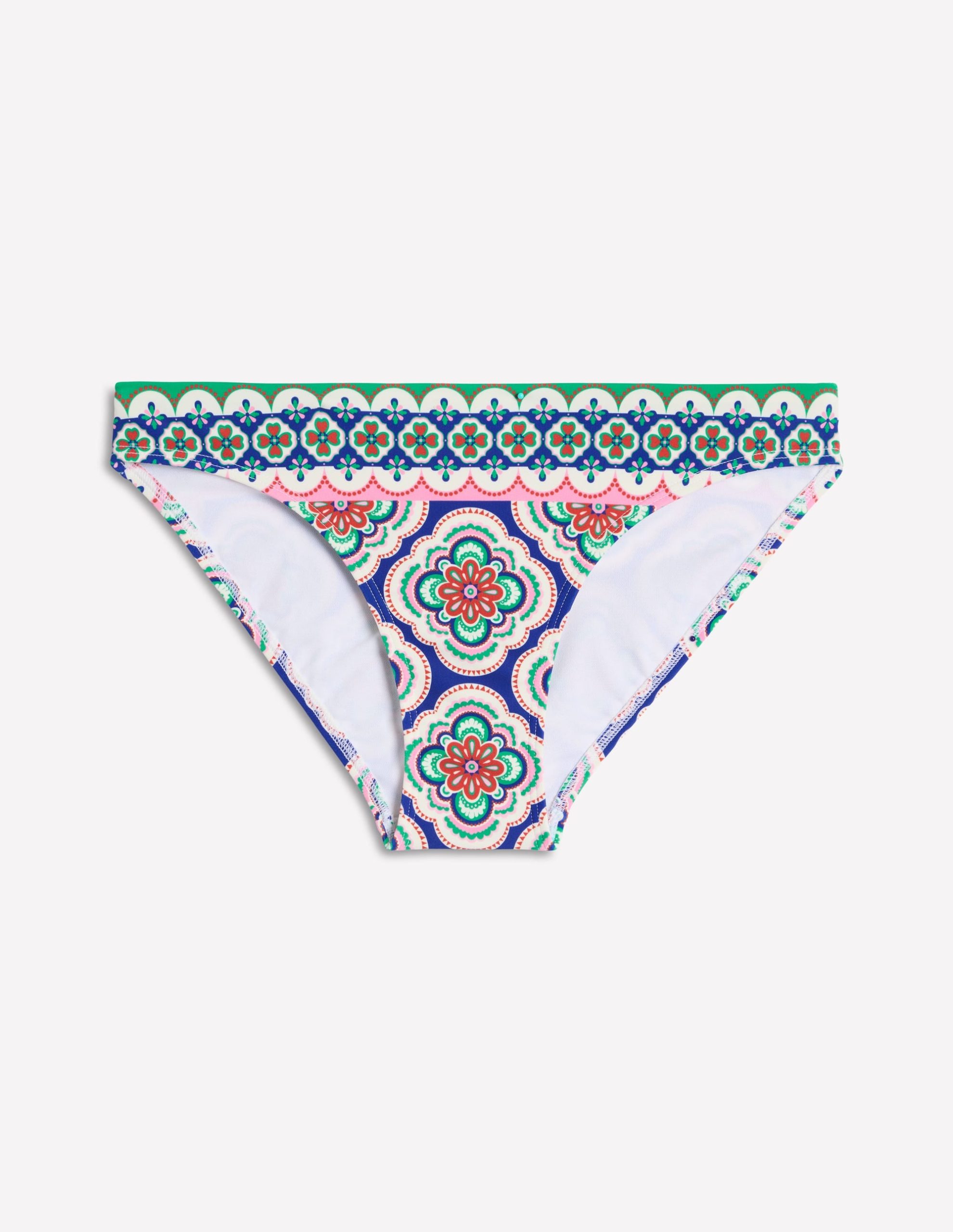Porto Bikini Bottoms-Bright Blue. Botanic Blush - Image 6