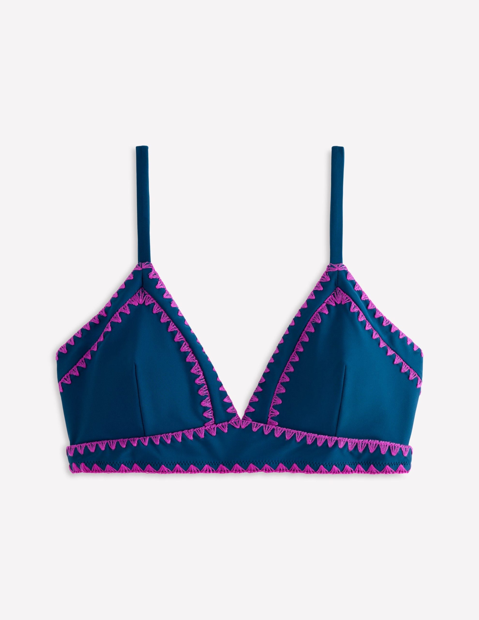Kasos String V Neck Bikini Top-Oceansid. Very Fuchsia - Image 5