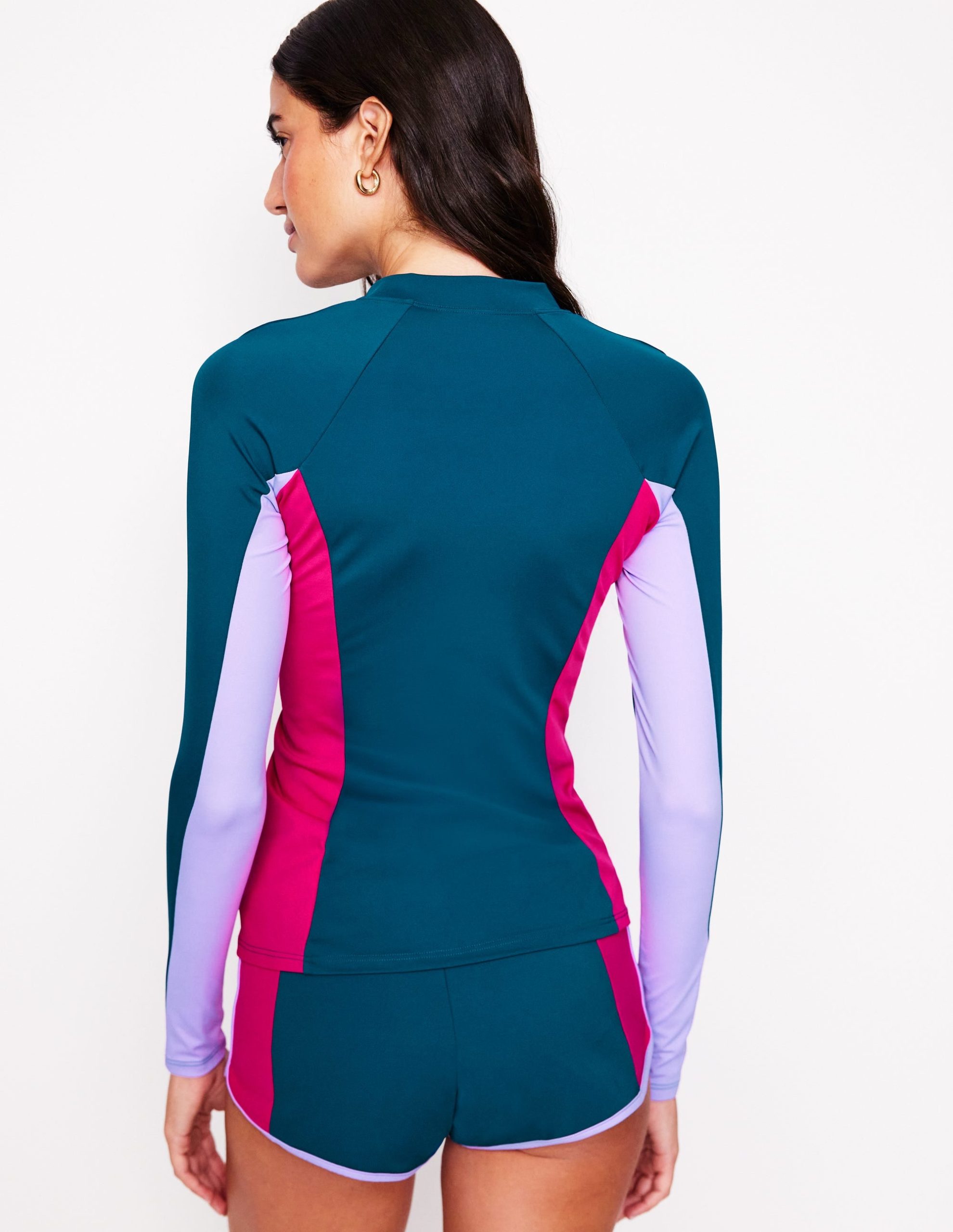 Sun Safe Raglan Rash Vest-Oceanside Blue - Image 4