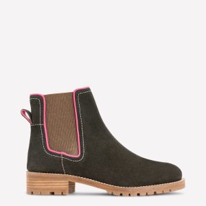 Freya Chelsea Boots-Dark Moss