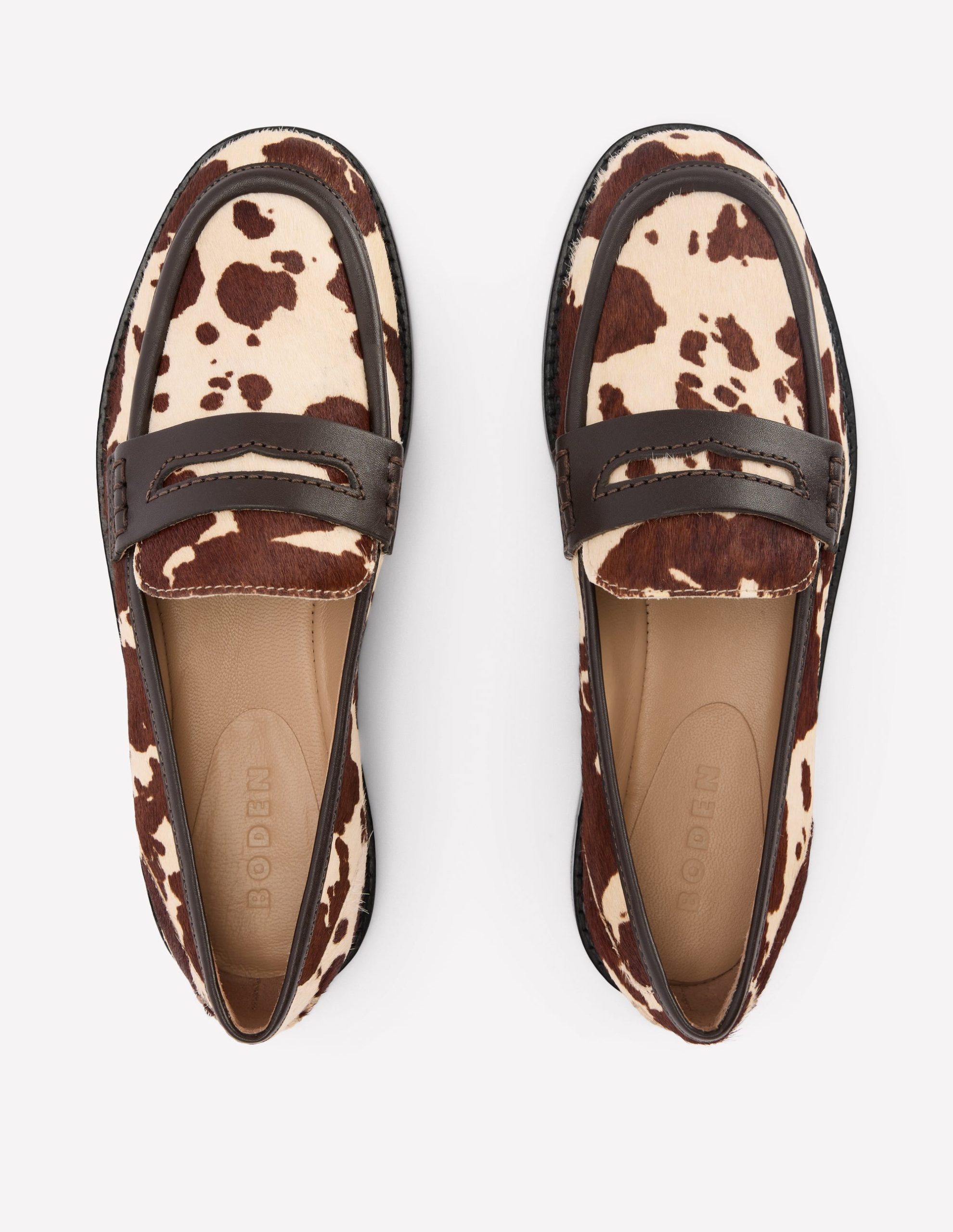 Nya Penny Loafers-Brown/Ivory - Image 7