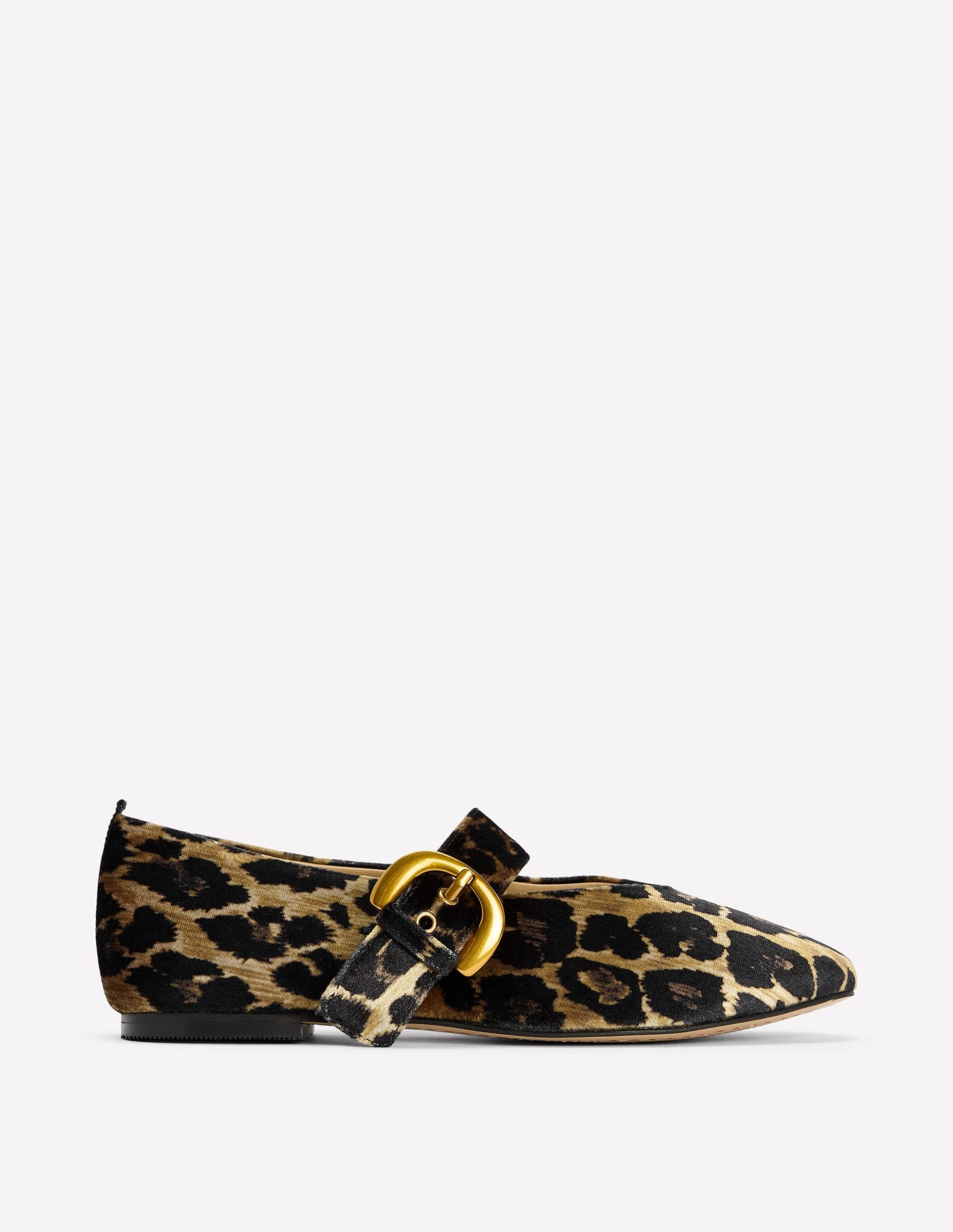 Kylie Flat Buckle Mary Jane-Leopard