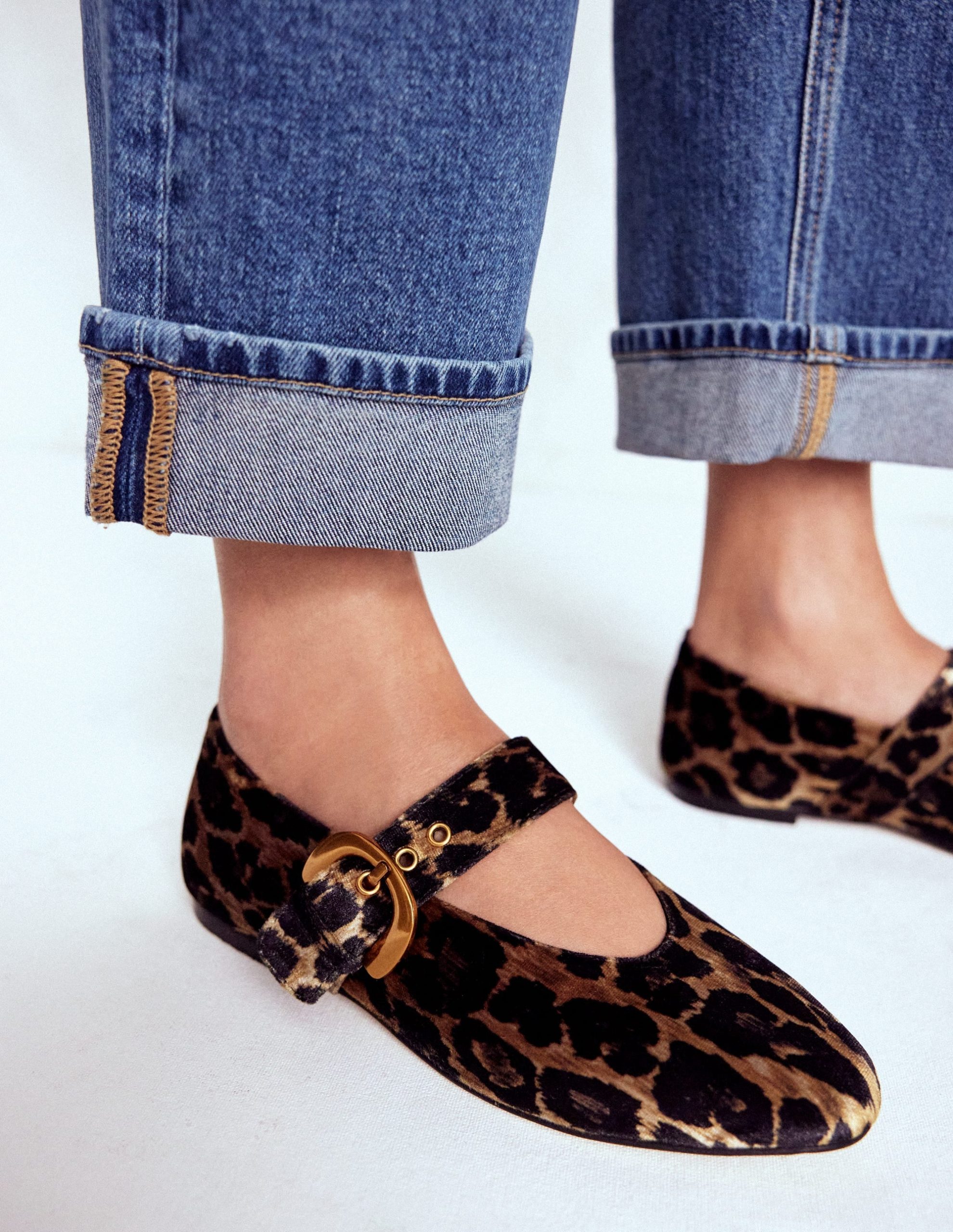 Kylie Flat Buckle Mary Jane-Leopard - Image 3