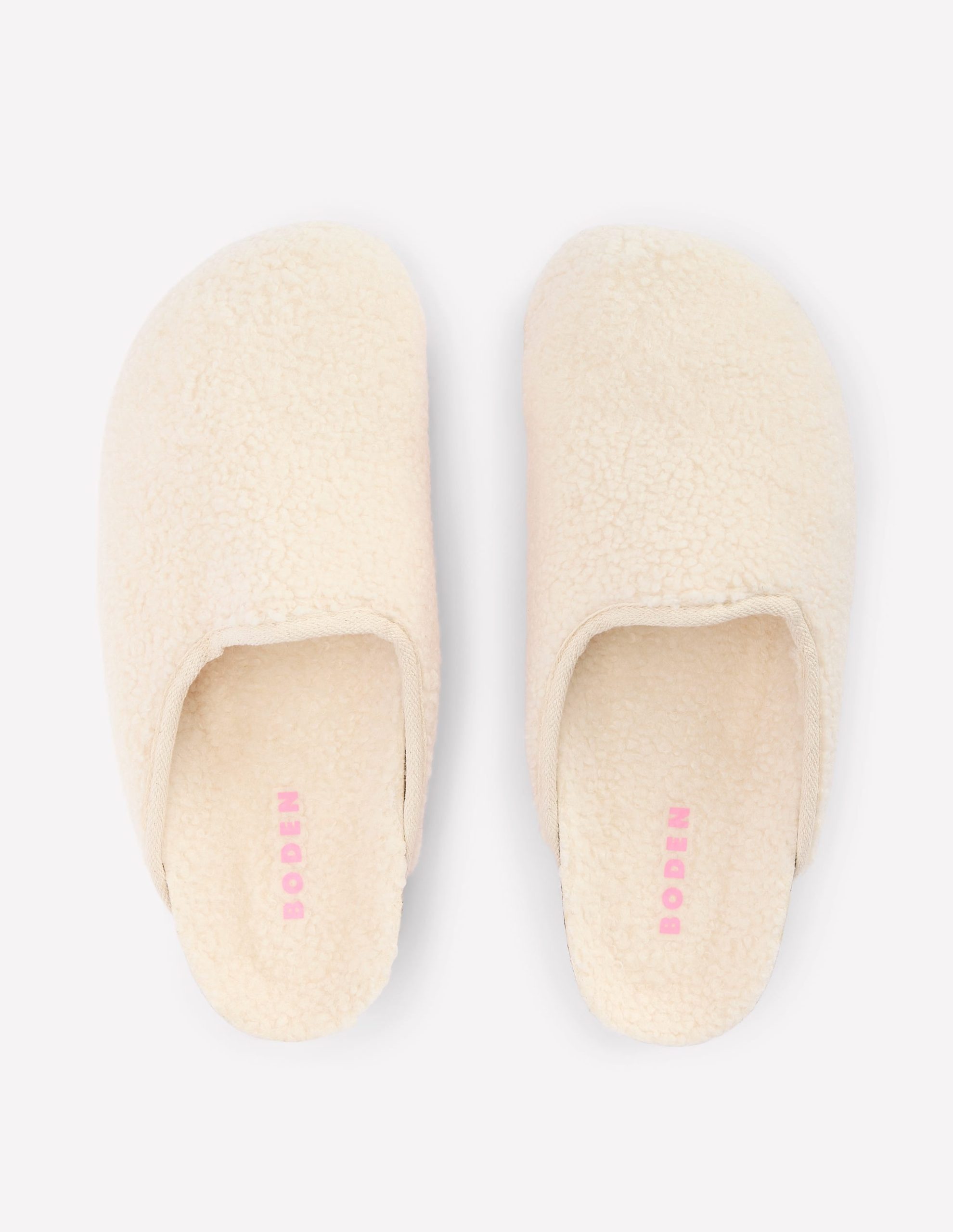 Contrast Sole Mule Slippers-Natural - Image 5