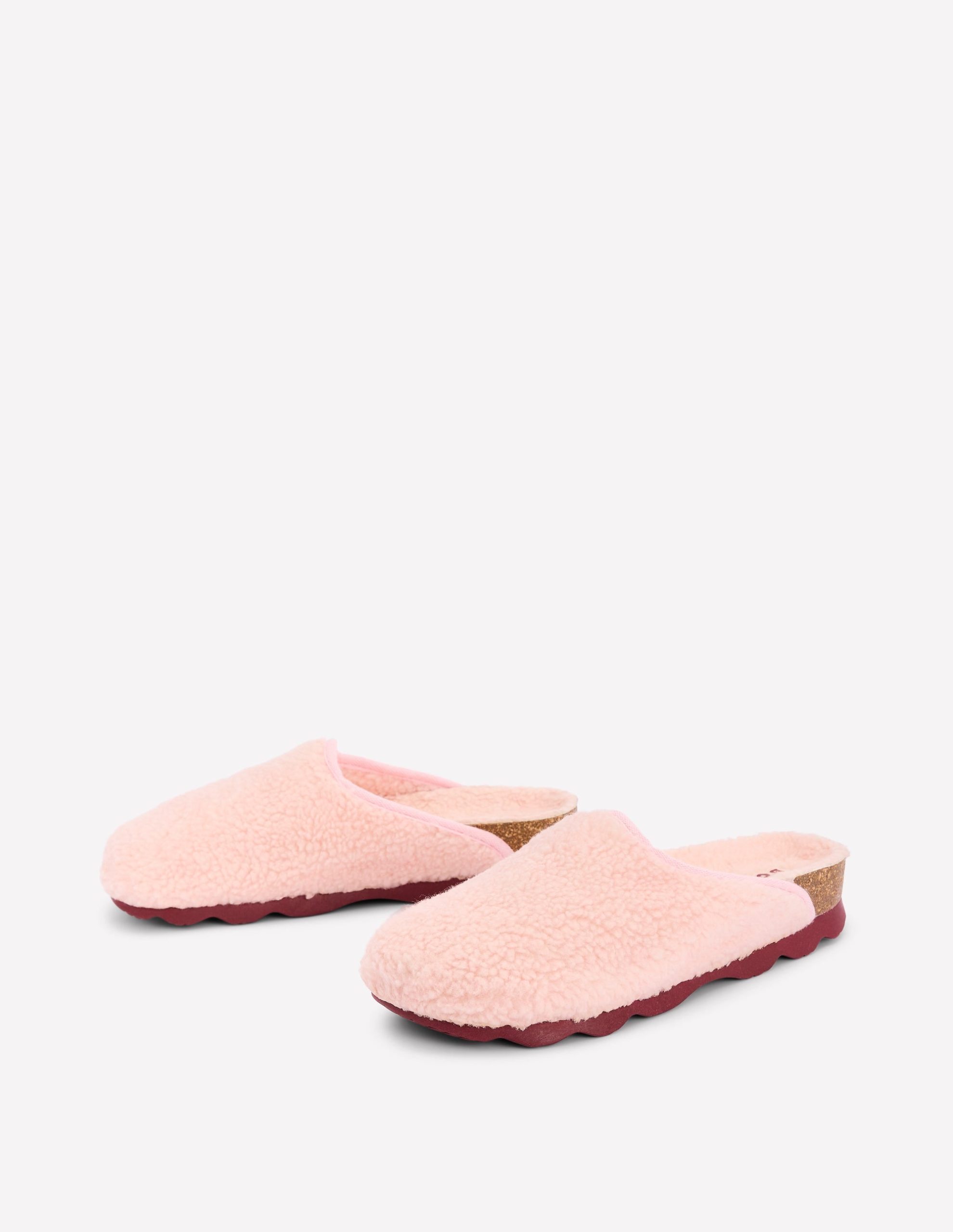 Contrast Sole Mule Slippers-Pink - Image 3