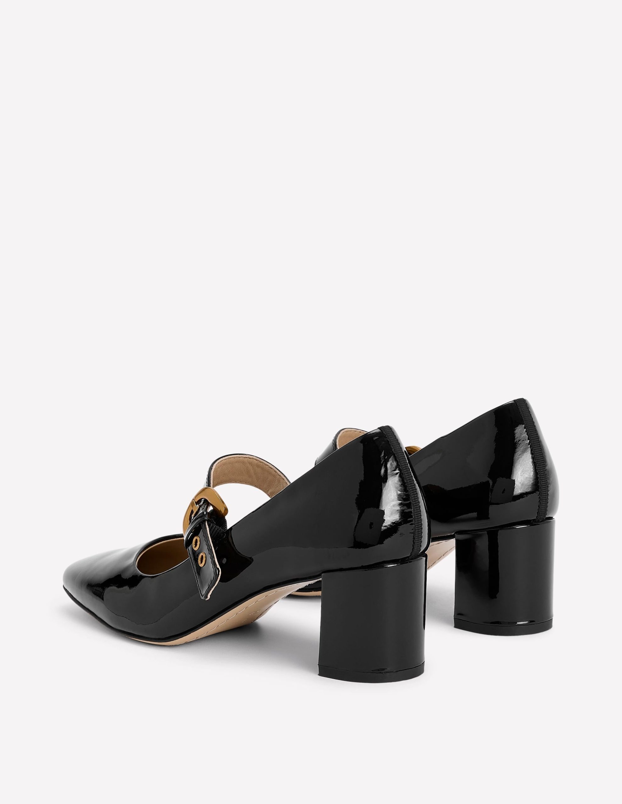 Heeled Buckle Mary Janes-Black - Image 5