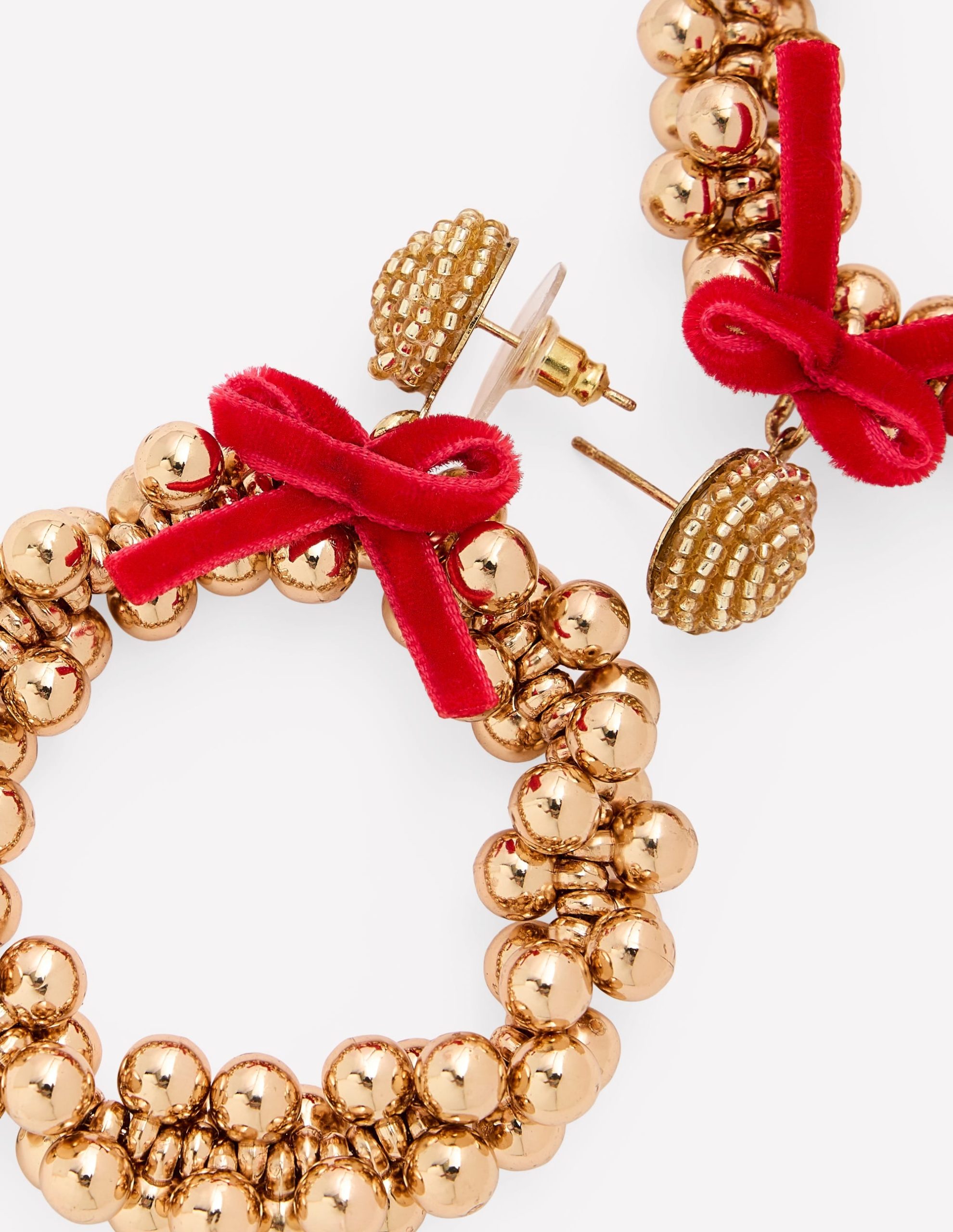 Christmas Novelty Earrings-Wreath - Image 3