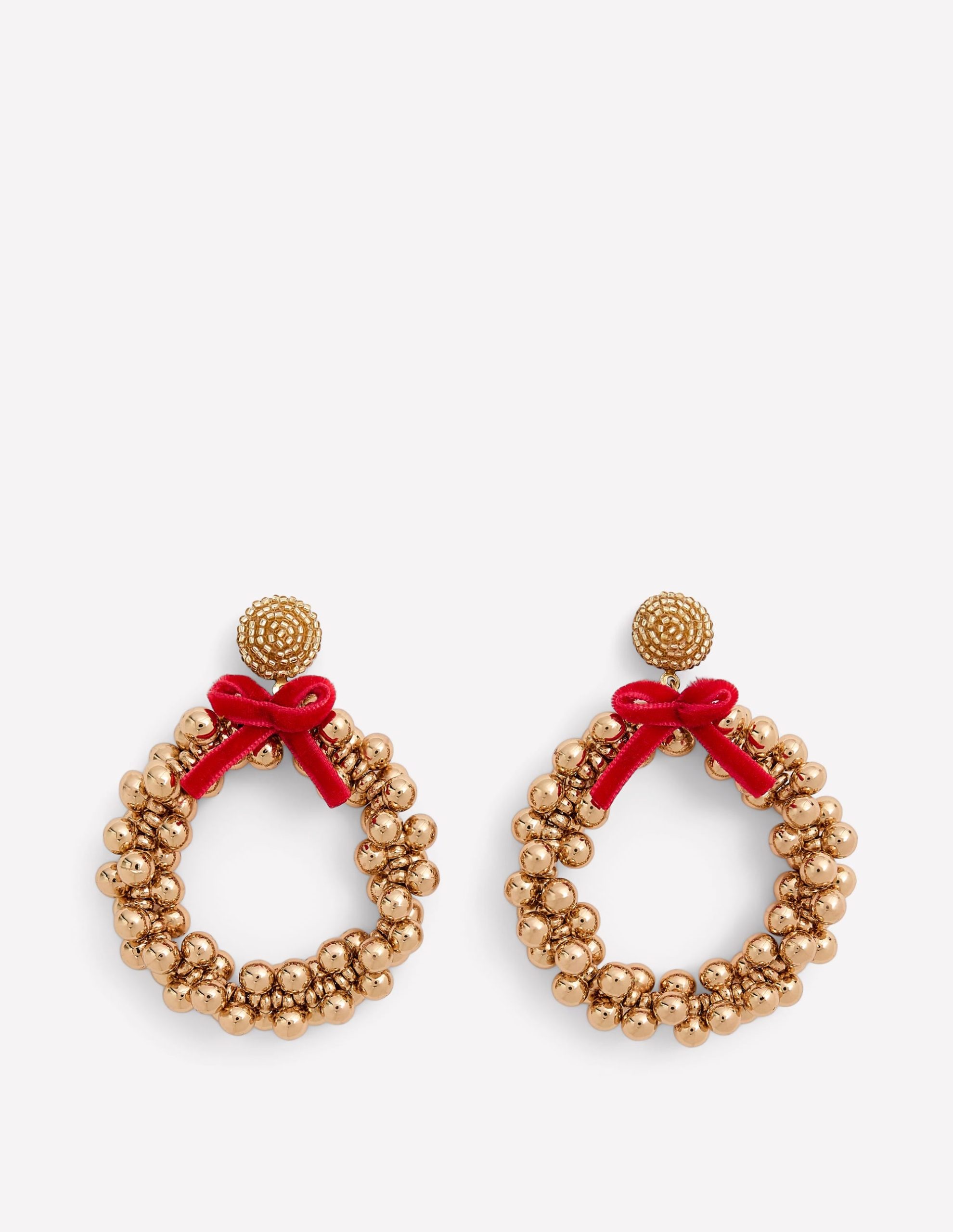 Christmas Novelty Earrings-Wreath - Image 2