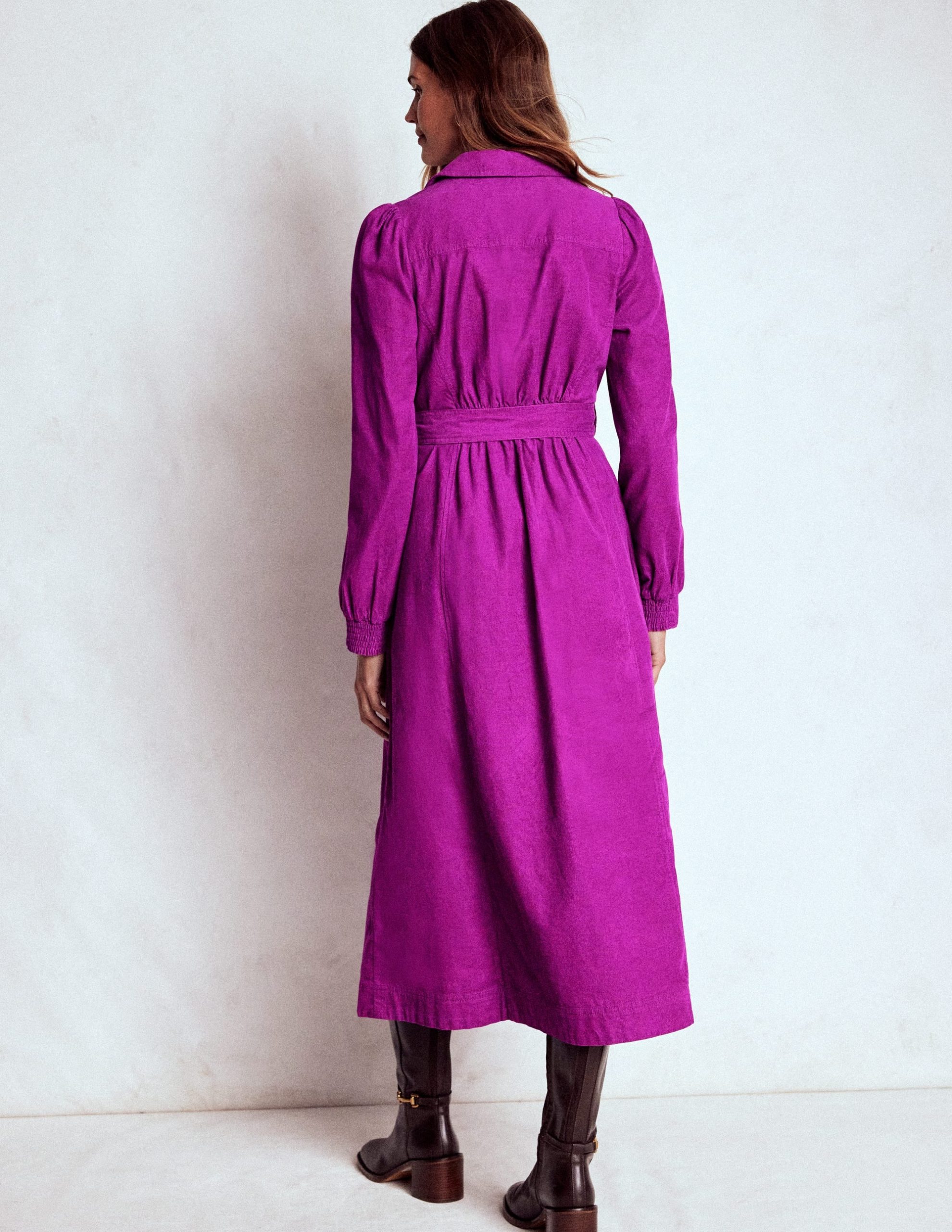 Adelaide Zip Cord Midi Dress-Regal Purple - Image 3