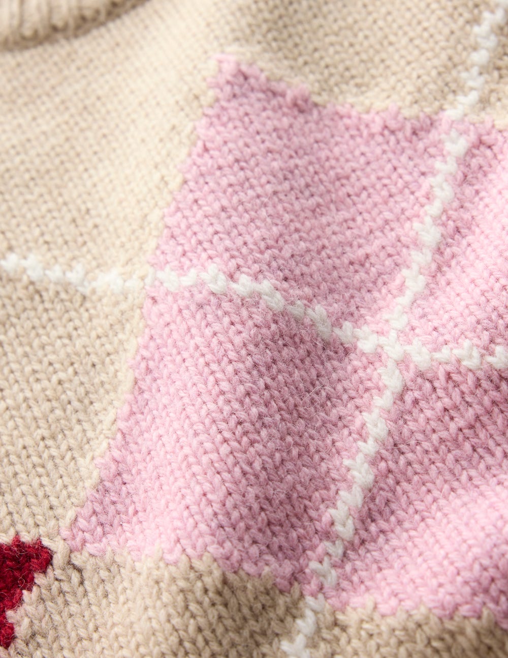 Eleanor Fair Isle Vest-Chinchilla Melange Argyle - Image 8