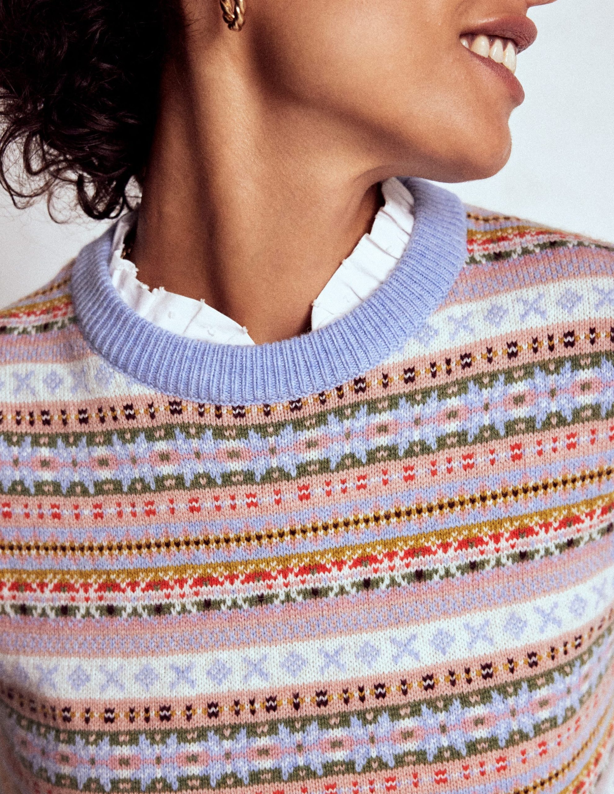 Edie Fair Isle Vest-Heritage Fair Isle - Image 2