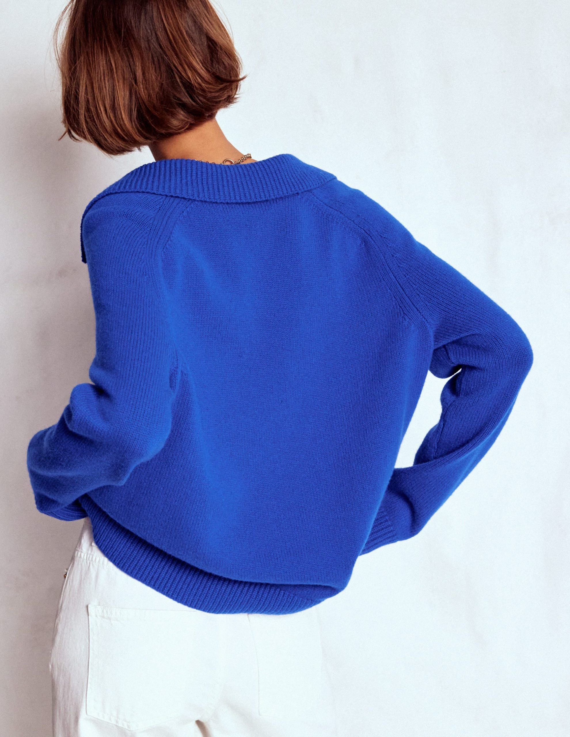 Marion Merino Henley Sweater-Blue Heron - Image 4