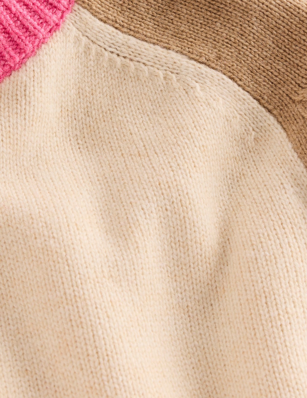 Marion Merino Sweater-Warm Ivory. Colourblock - Image 7