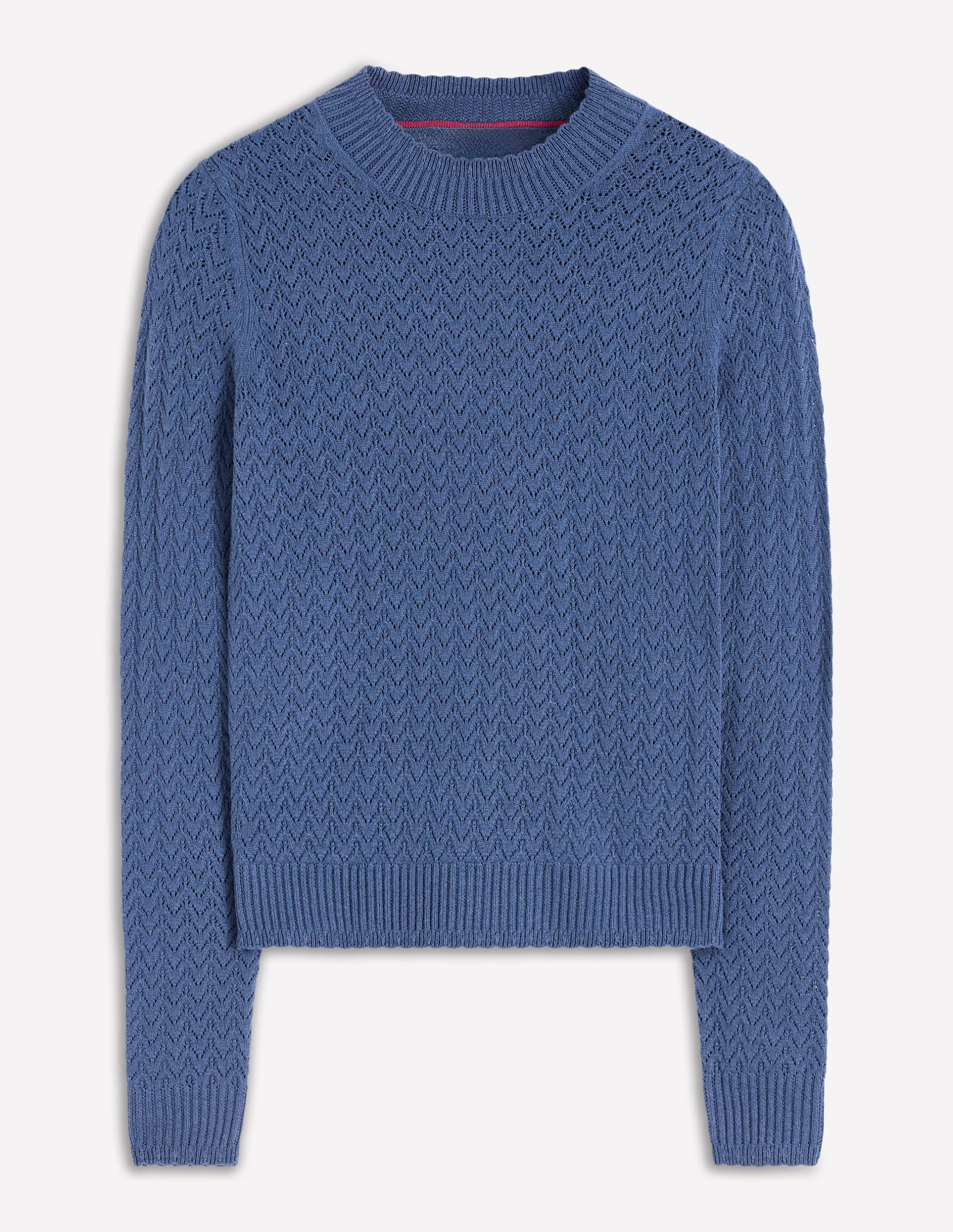 Diane Pointelle Sweater-Denim Blue - Image 5