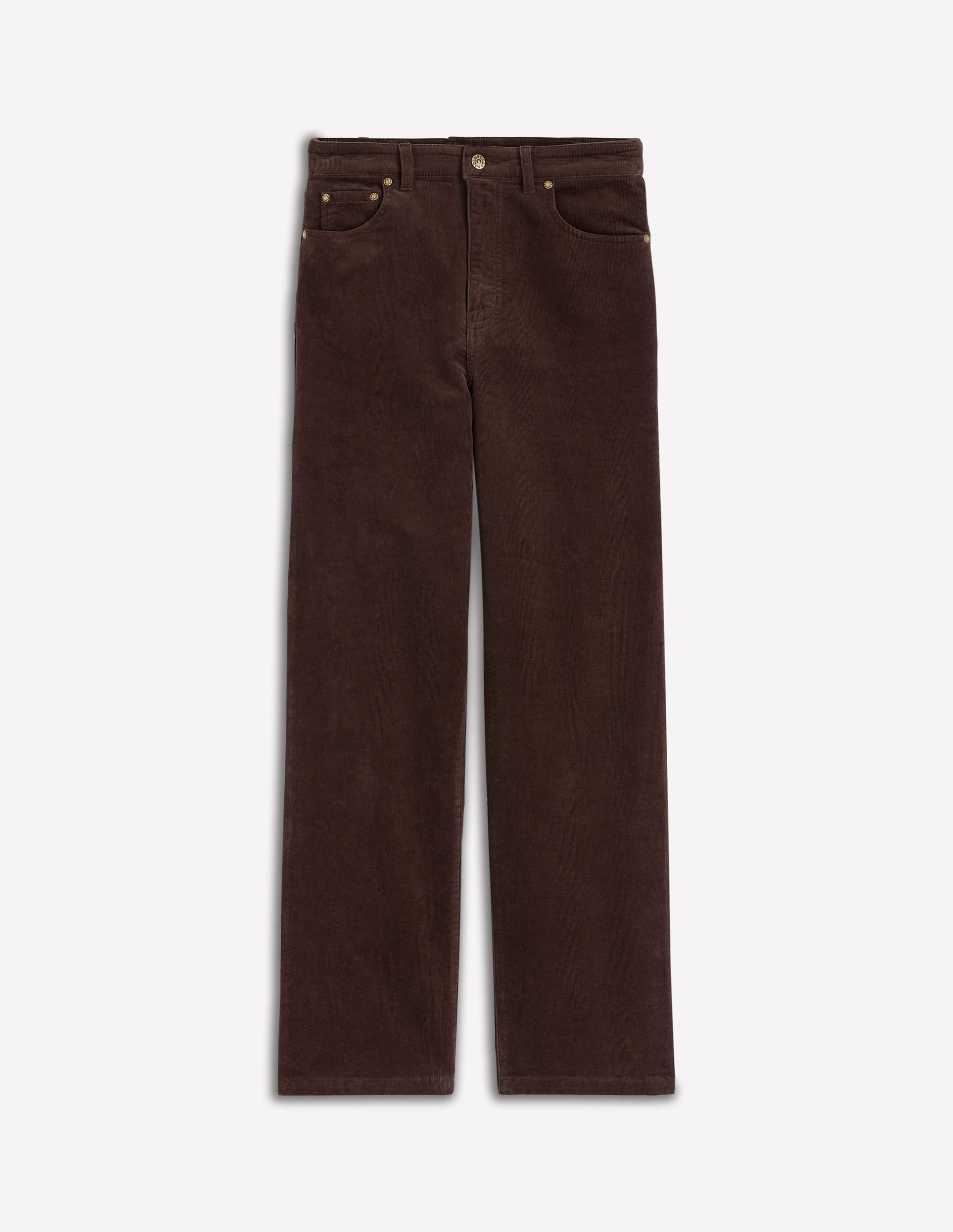 5-Pocket Cord Column Jeans-Espresso - Image 5