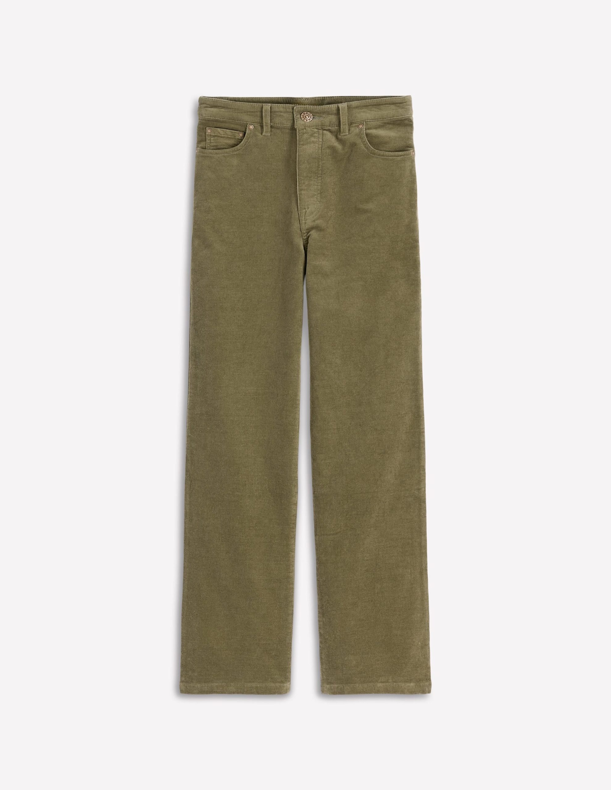 5-Pocket Cord Column Jeans-Green - Image 6