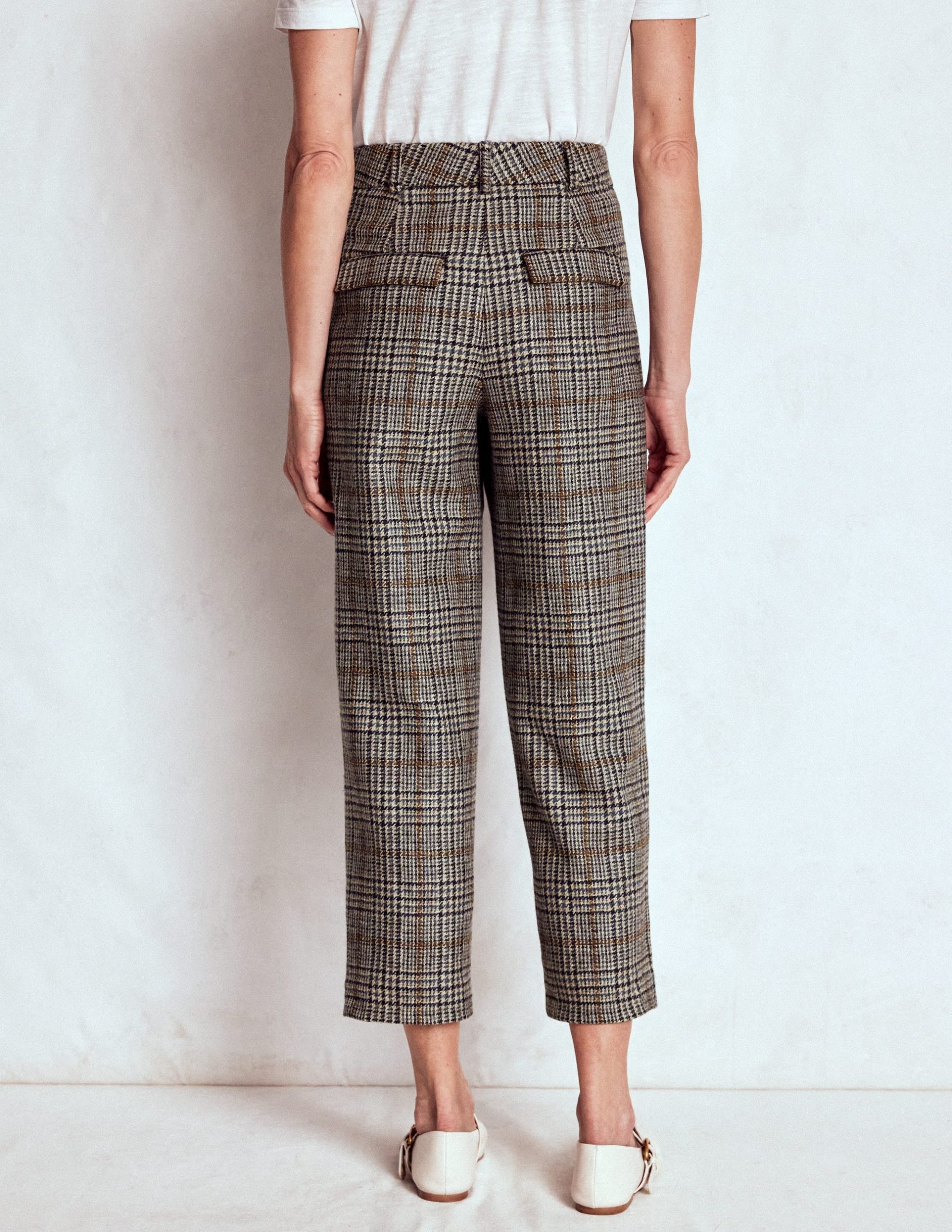 Bloomsbury Wool Pants-Blue and Grey Prince of Wales - Image 3