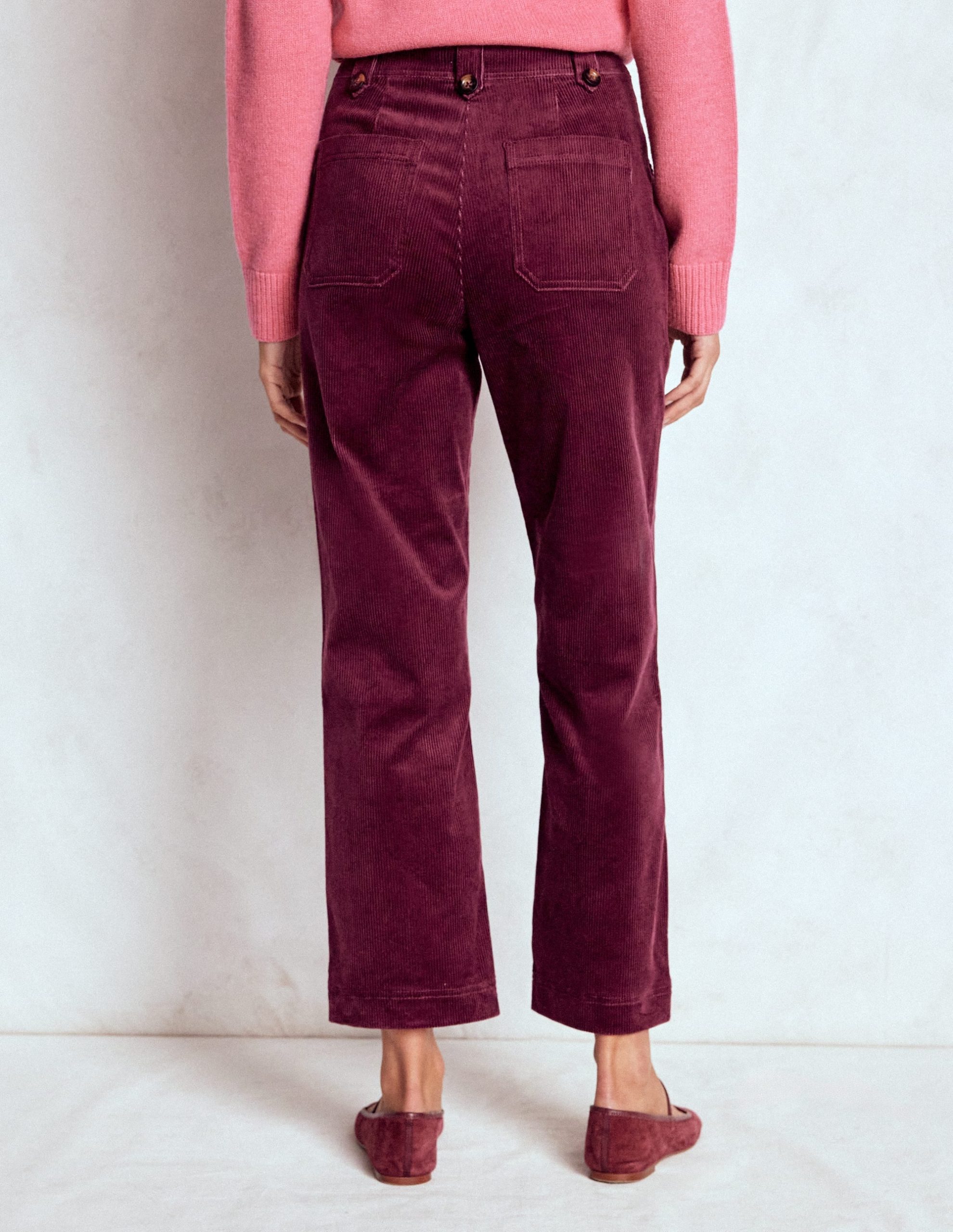 Pimlico Cord Pants-Deep Wisteria - Image 3
